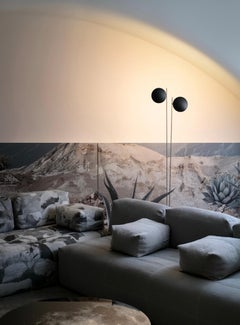 Floor lamp Catellani & Smith Lederam F2 - White varnished discs / gold rods