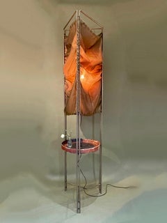 Floor Lamp Ceramic Top Stainless Steel Frame - ready to ship