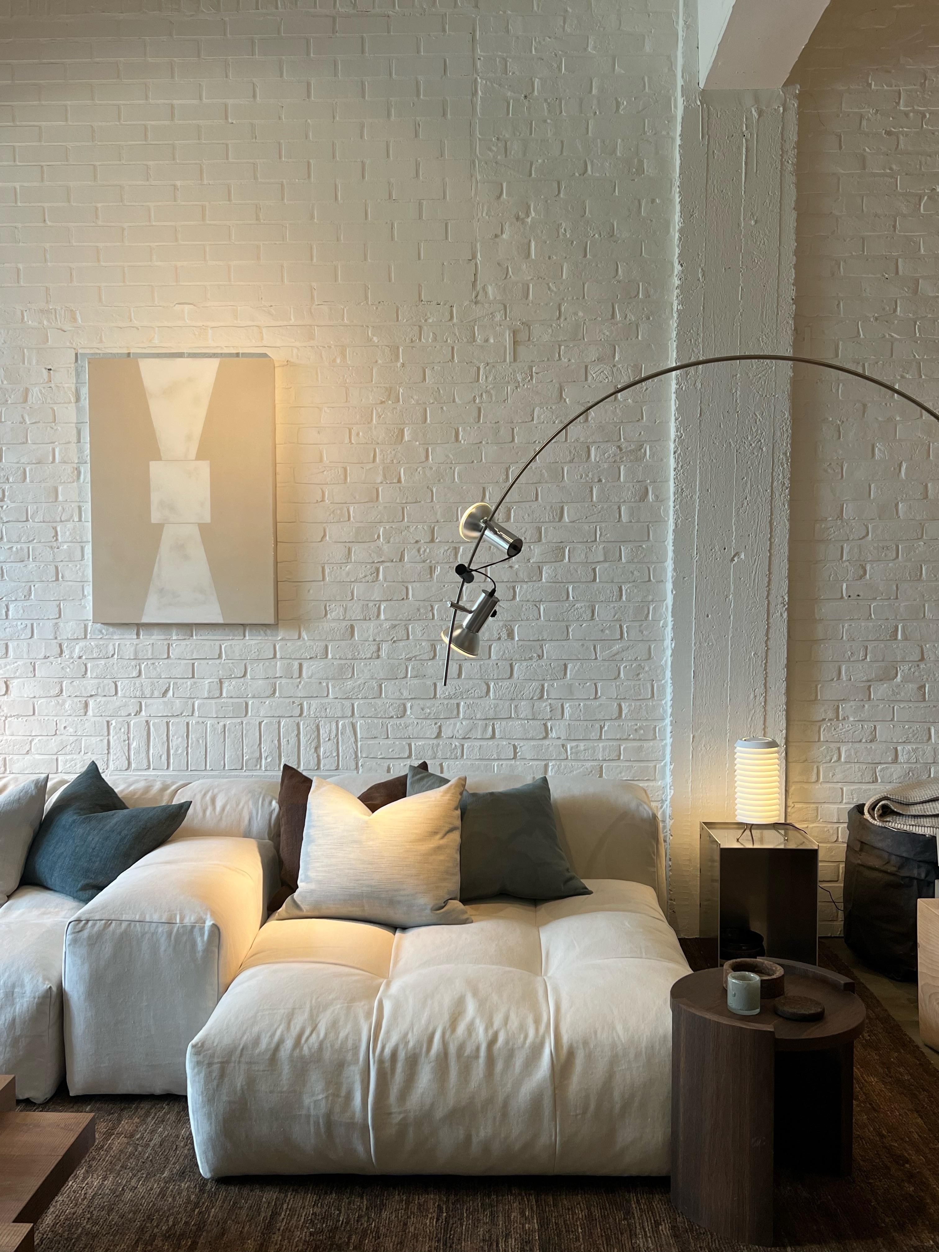 Late 20th Century Floor lamp CG71 arco designed in 1971 by Christophe Gevers For Sale