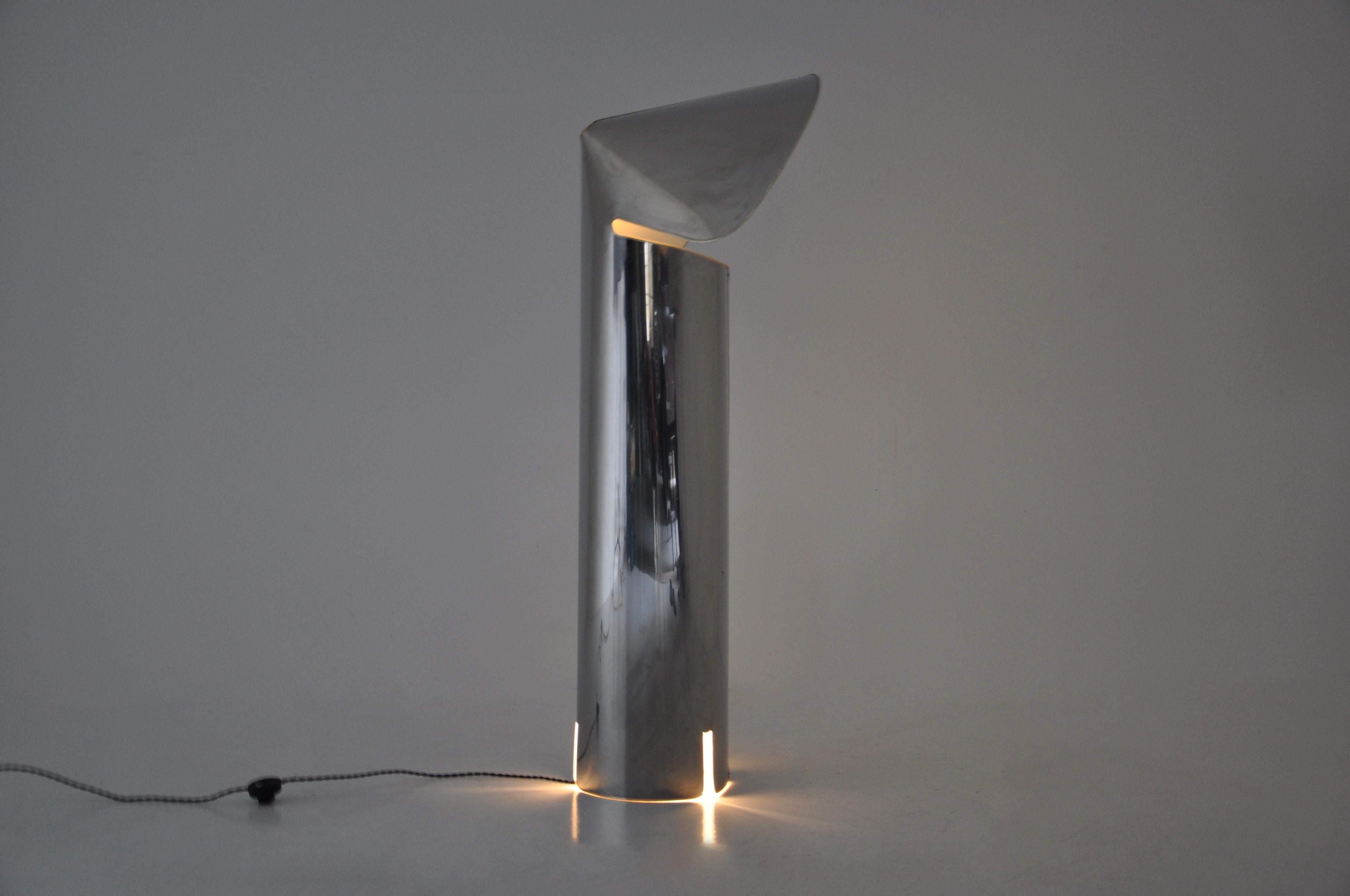 Metal Floor lamp «Chiara» by Mario Bellini for Flos, 1960s For Sale