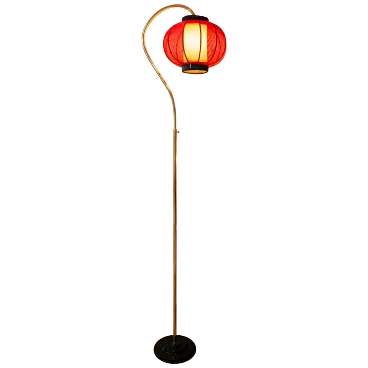 Floor Lamp China, Made in Germany, 1958 For Sale