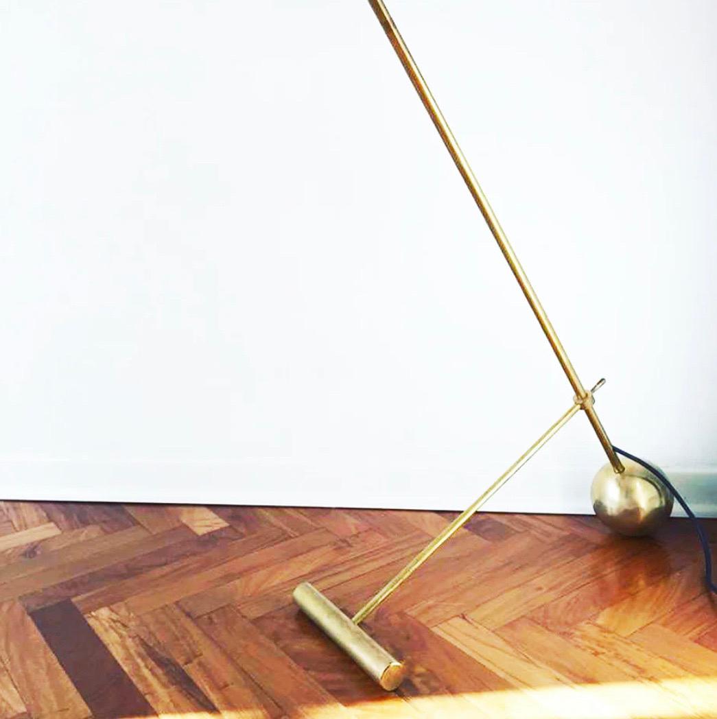 Late 20th Century Floor Lamp Colour Style Stilnovo Black, Design For Sale
