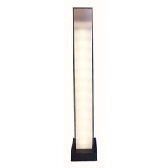 Ettore Sottsass Black Wood and Plexiglass Italian "Cometa" Floor Lamp, 1971