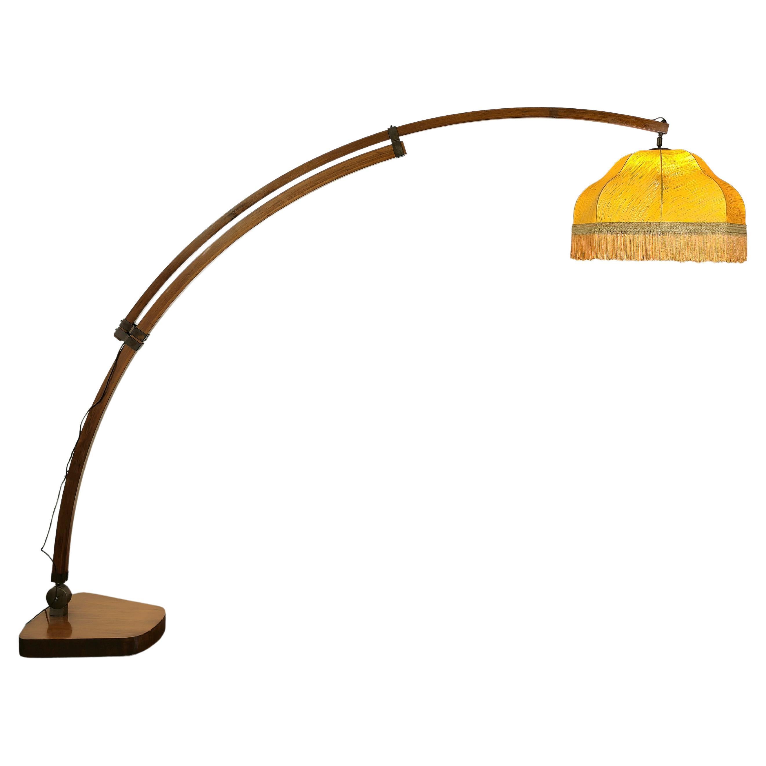 Curved Italian Style Floor Lamp at 1stDibs
