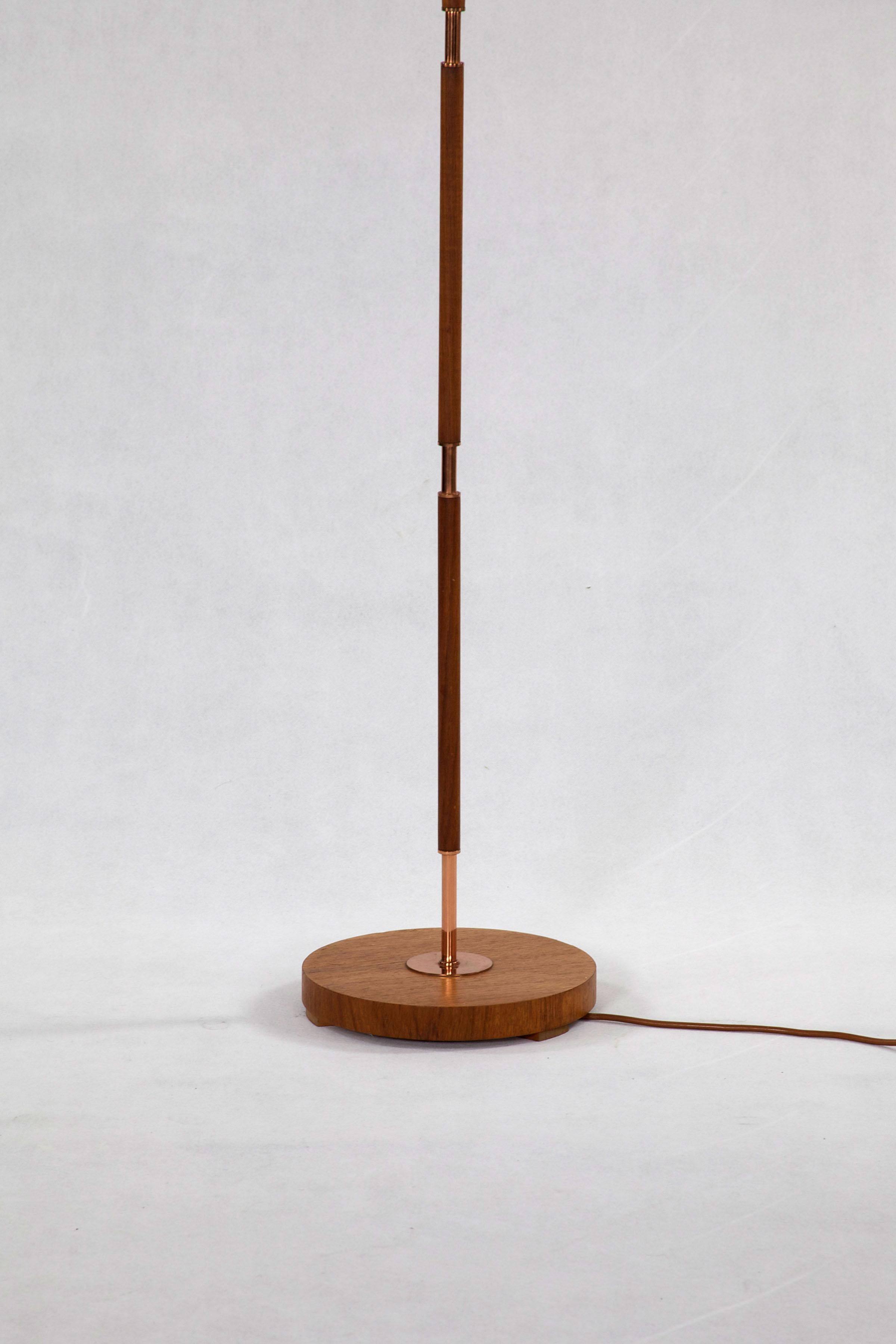 Mid-Century Modern Floor Lamp, Design and Manufacturing by Temde, Germany, 1960s