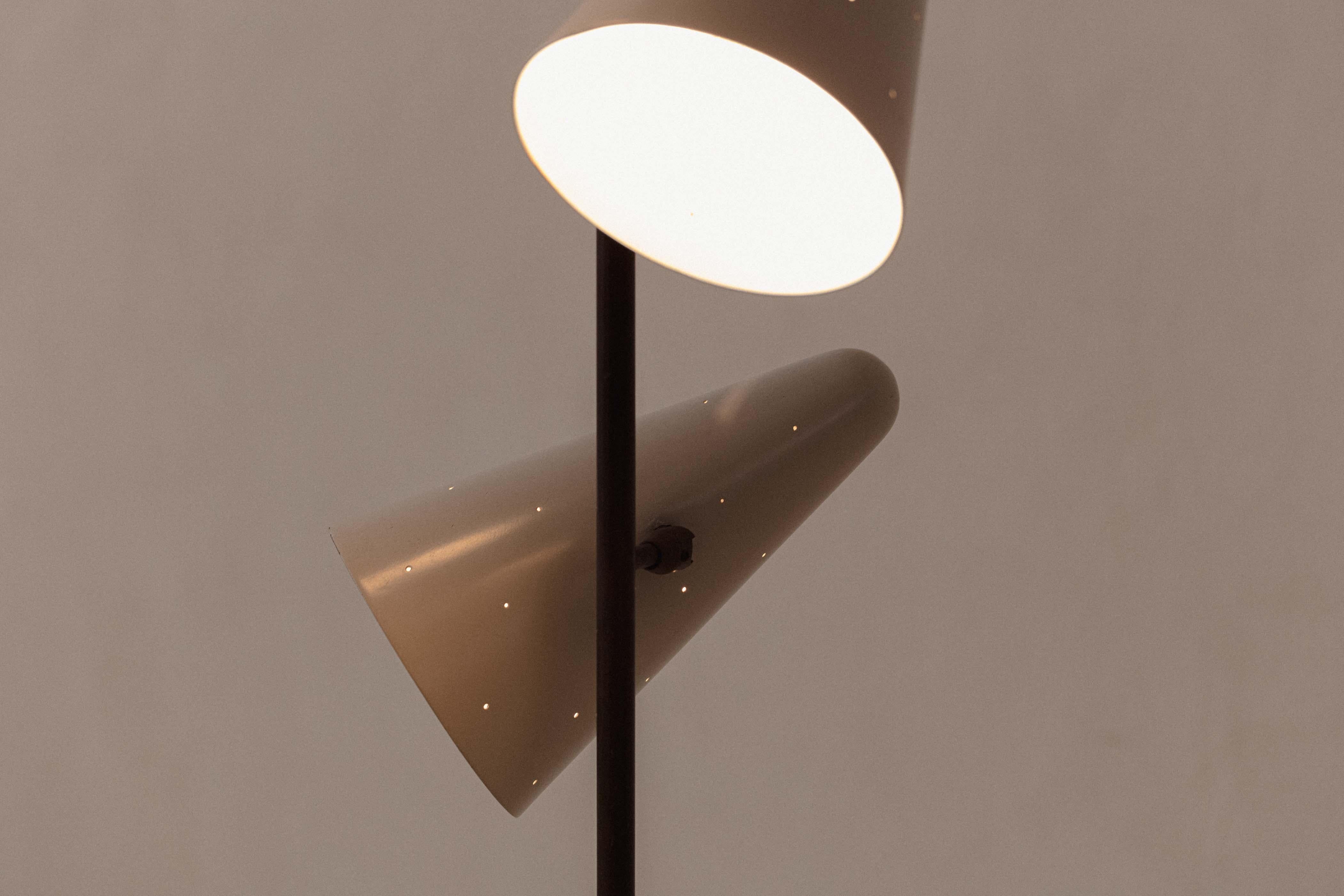 Brazilian Floor Lamp, Design Attributed to Martin Eisler, Forma S.A., Brazil, 1950s For Sale