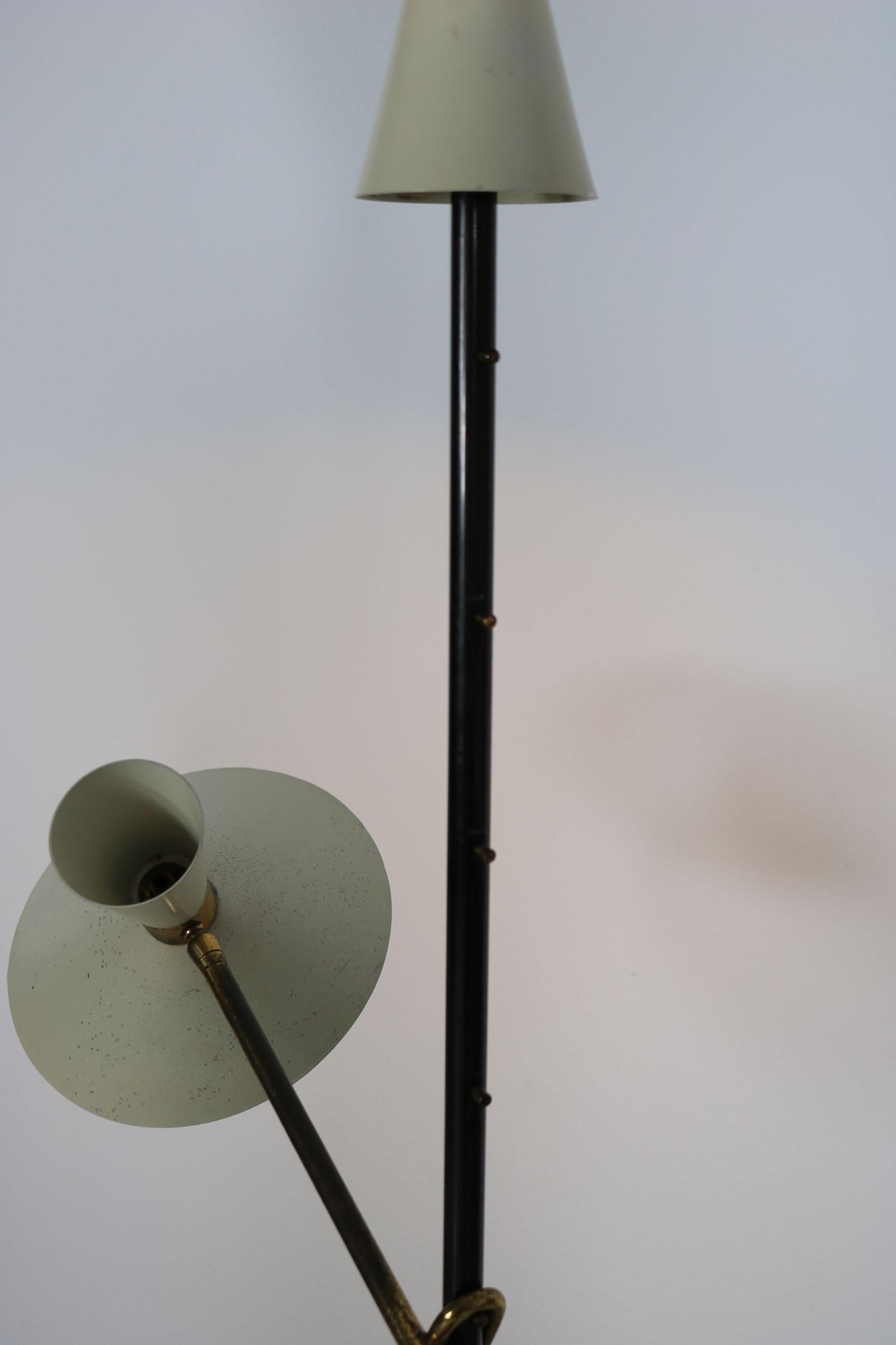  Floor Lamp - Design by J.T. Kalmar, manufactured by Kalmar, Vienna, 1950s.  12