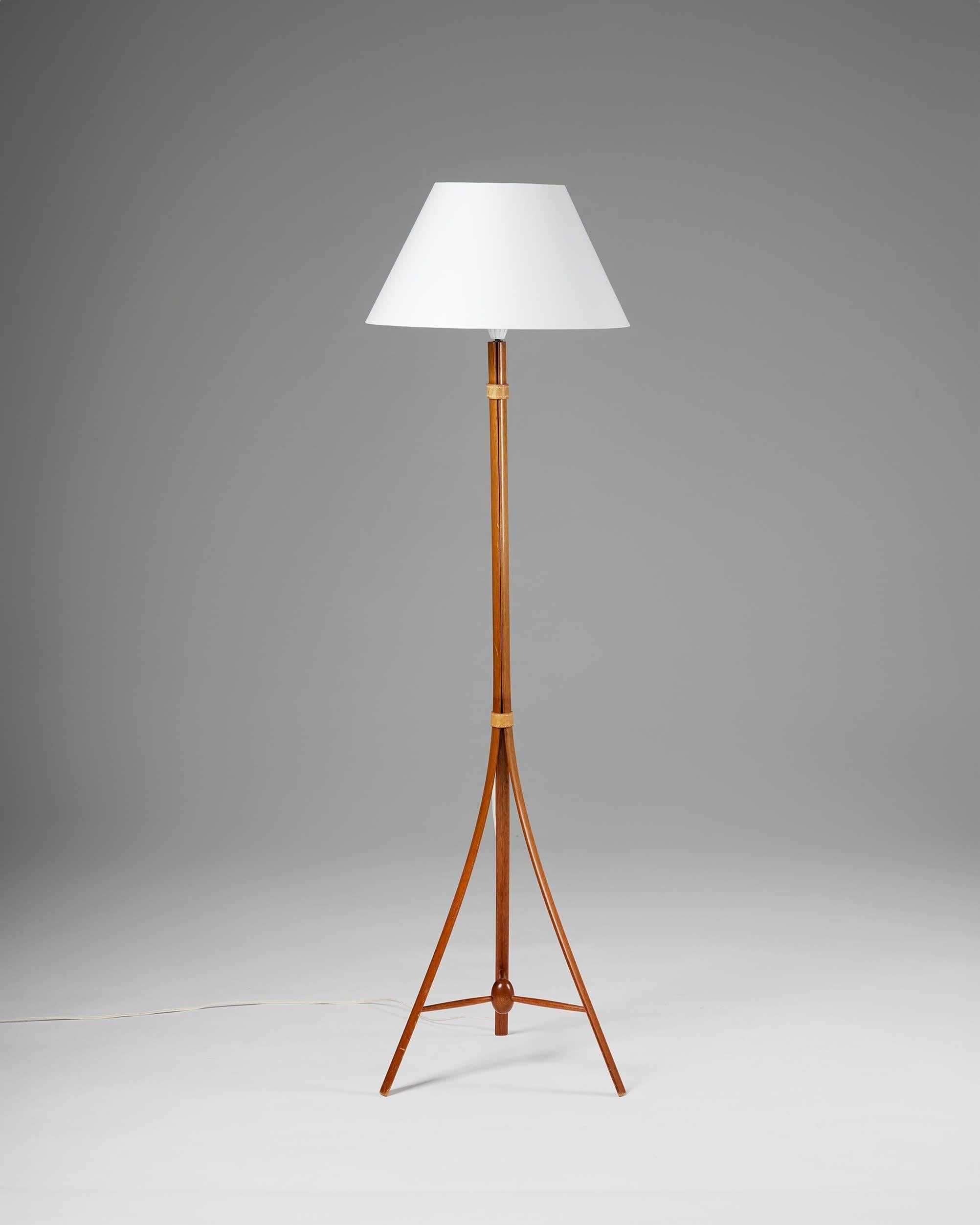 Suédois Lampadaire conçu par Alf Svensson pour Bergboms Suède, années 1950 en vente