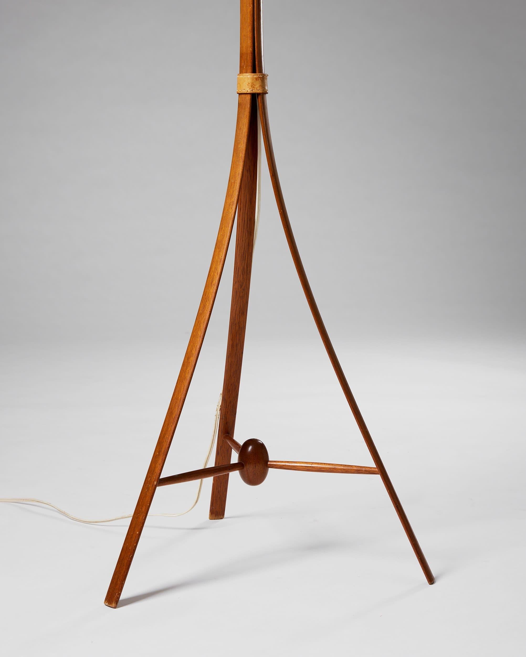 Lampadaire conçu par Alf Svensson pour Bergboms Suède, années 1950 Bon état - En vente à Stockholm, SE