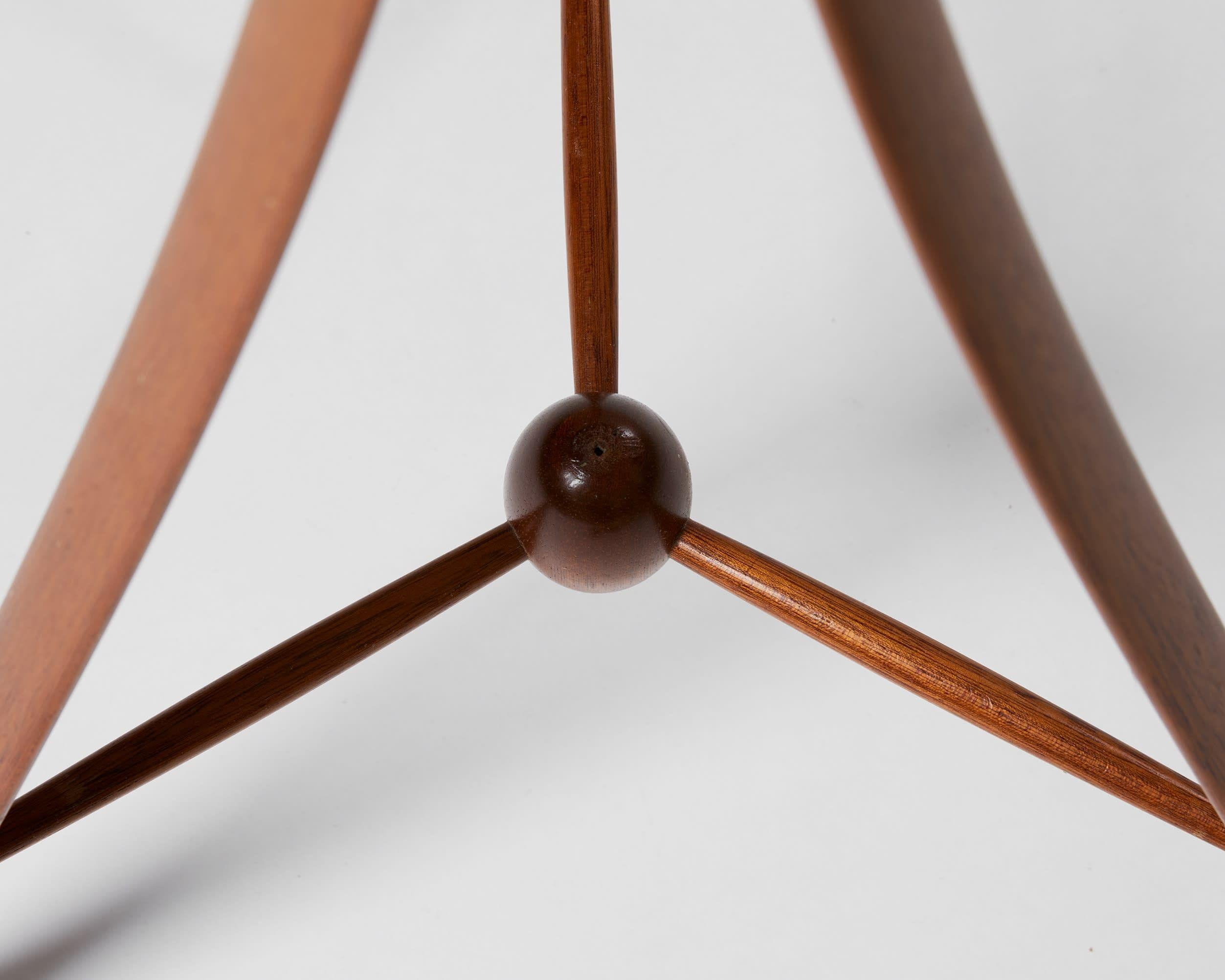 Cuir Lampadaire conçu par Alf Svensson pour Bergboms Suède, années 1950 en vente