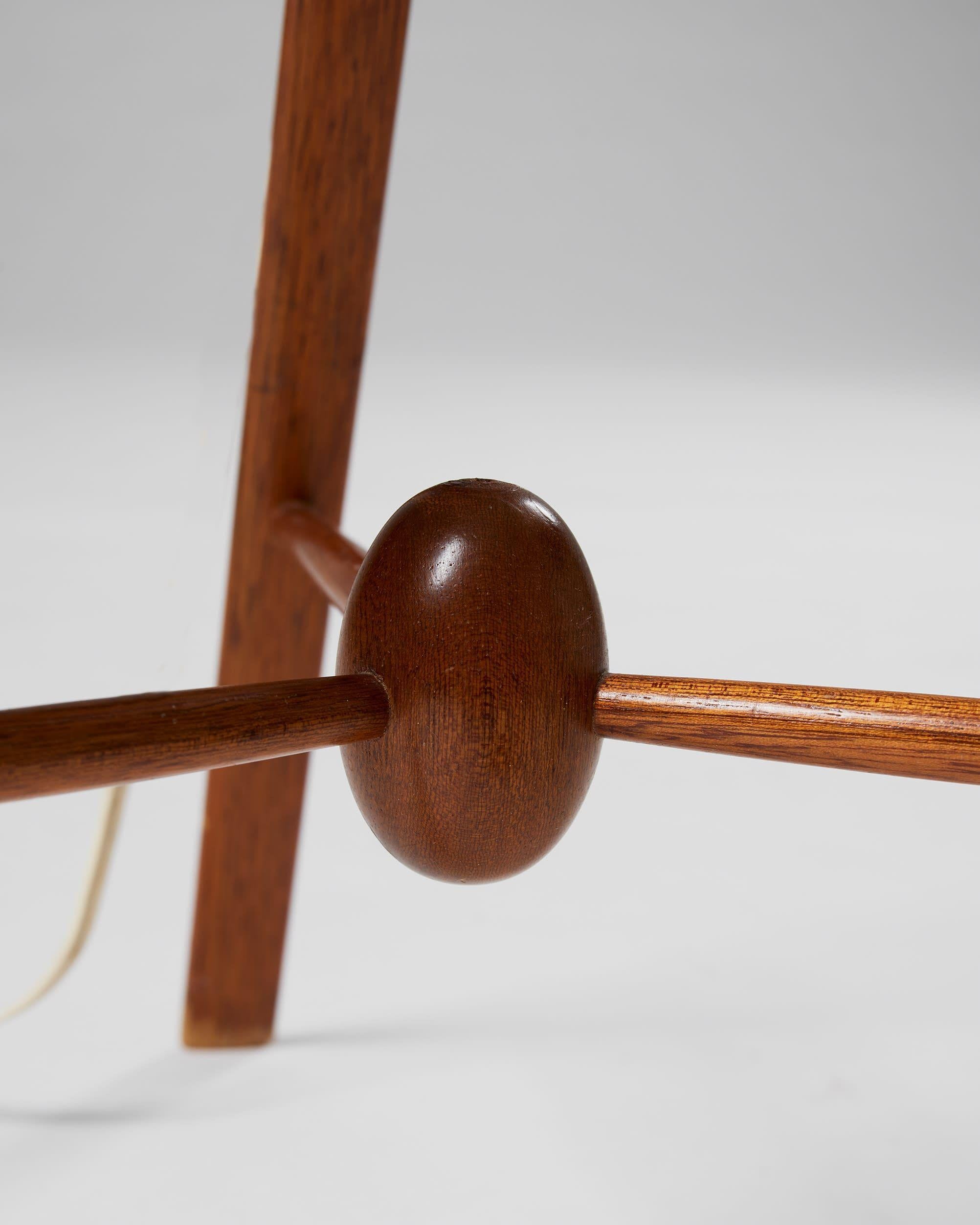 Lampadaire conçu par Alf Svensson pour Bergboms Suède, années 1950 en vente 1