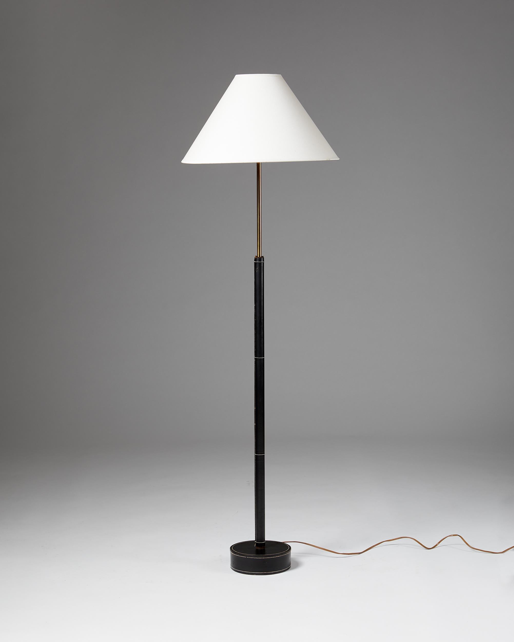 Mid-Century Modern Floor Lamp, Designed by Bergbom & Co For Sale