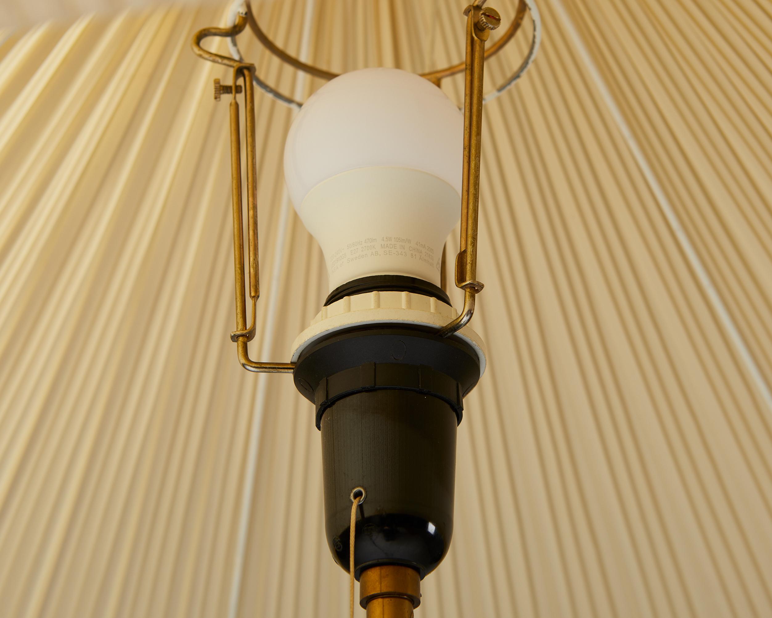 Floor Lamp, Designed by Harald Elof Notini for Böhlmarks, Sweden, 1940s 4