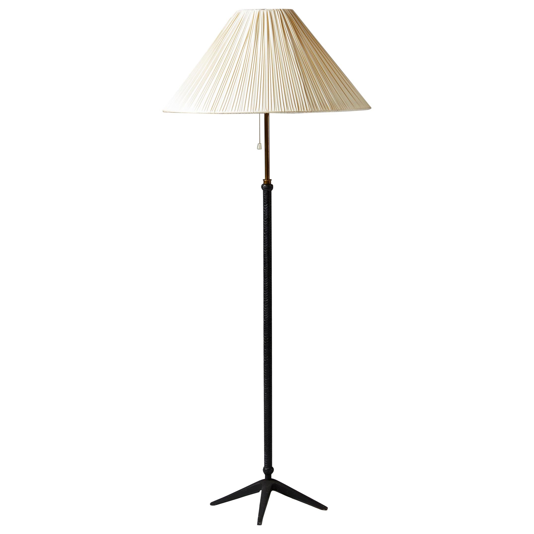 Floor Lamp, Designed by Harald Elof Notini for Böhlmarks, Sweden, 1940s