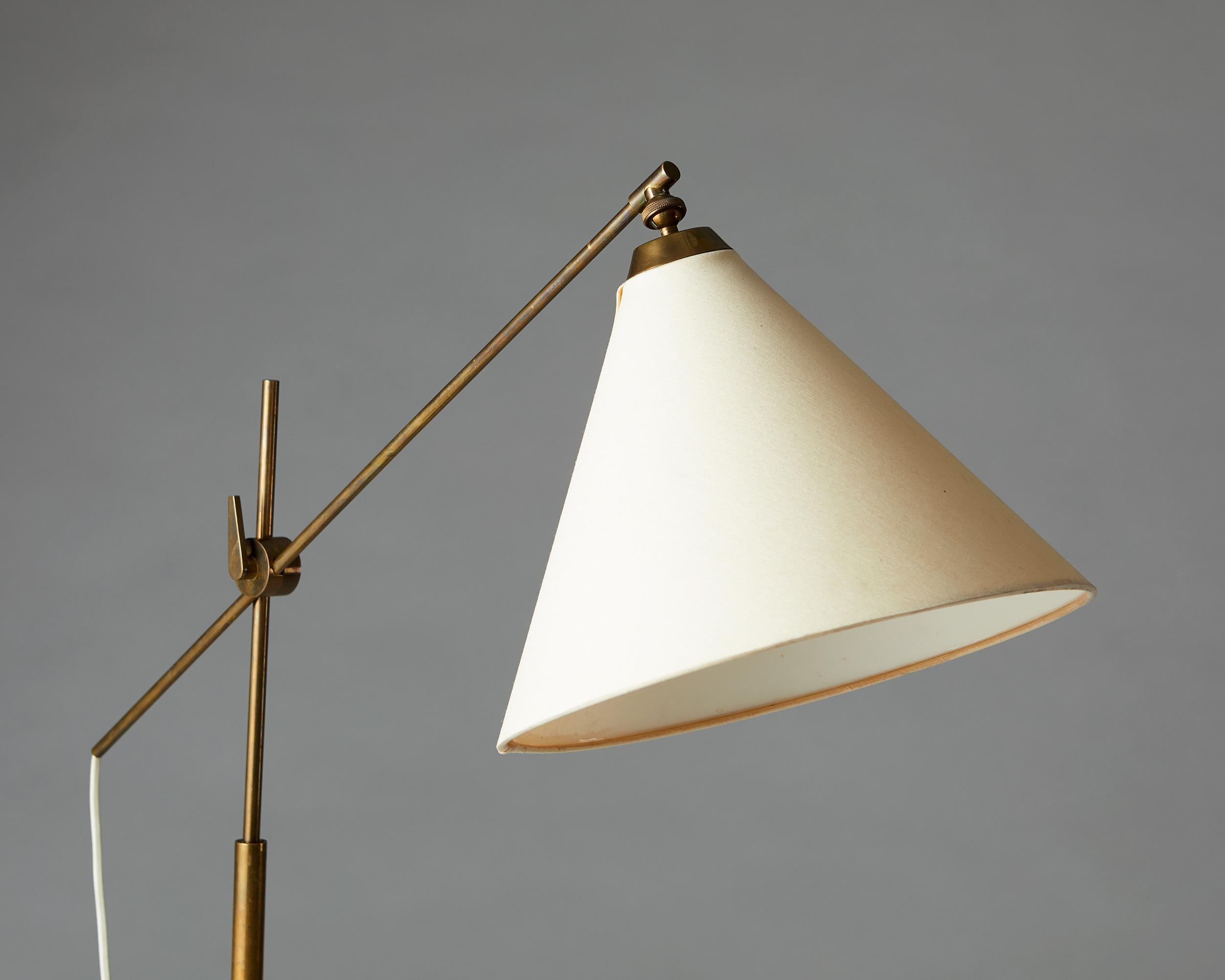 Scandinavian Modern Floor Lamp Designed by Poul Dinesen, Denmark, 1960s