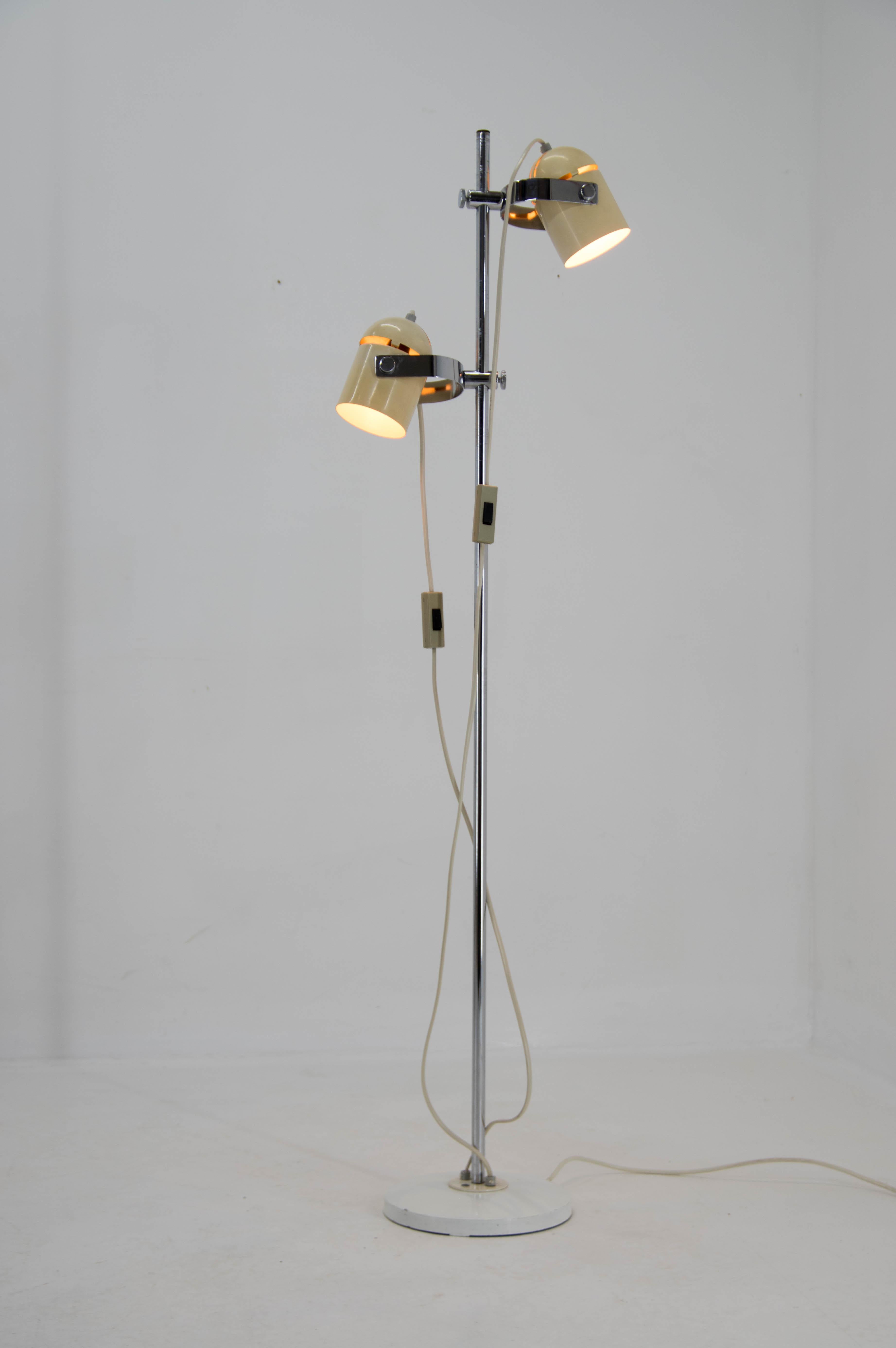 Mid-Century Modern Floor Lamp Designed by Stanislav Indra, 1970's For Sale