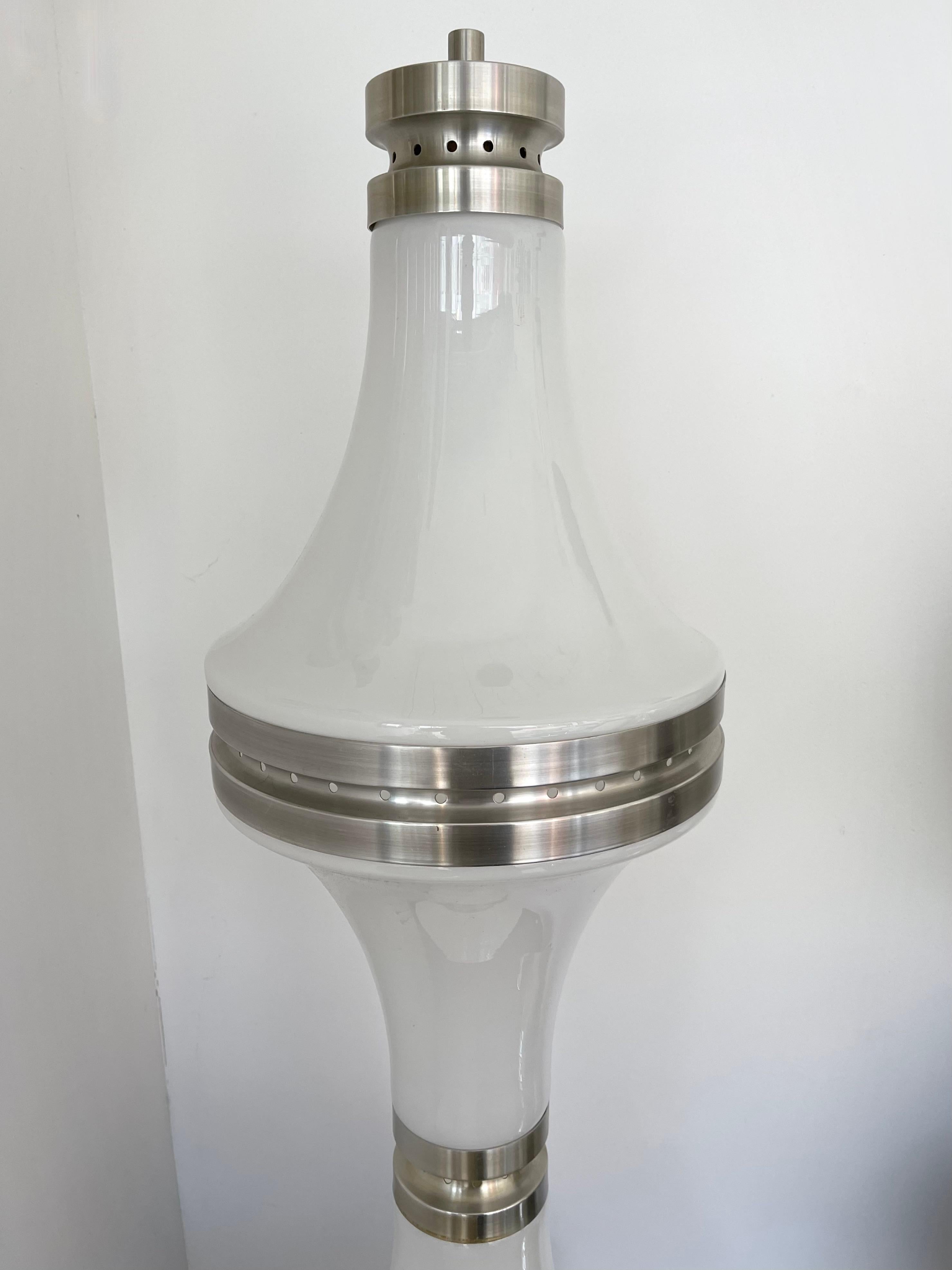 Stehlampe Diabolo aus Muranoglas und Metall von Mazzega, Italien, 1970er Jahre im Angebot 5