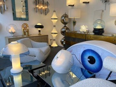 Floor Lamp Diabolo Murano Glass and Metal by Mazzega, Italy, 1970s