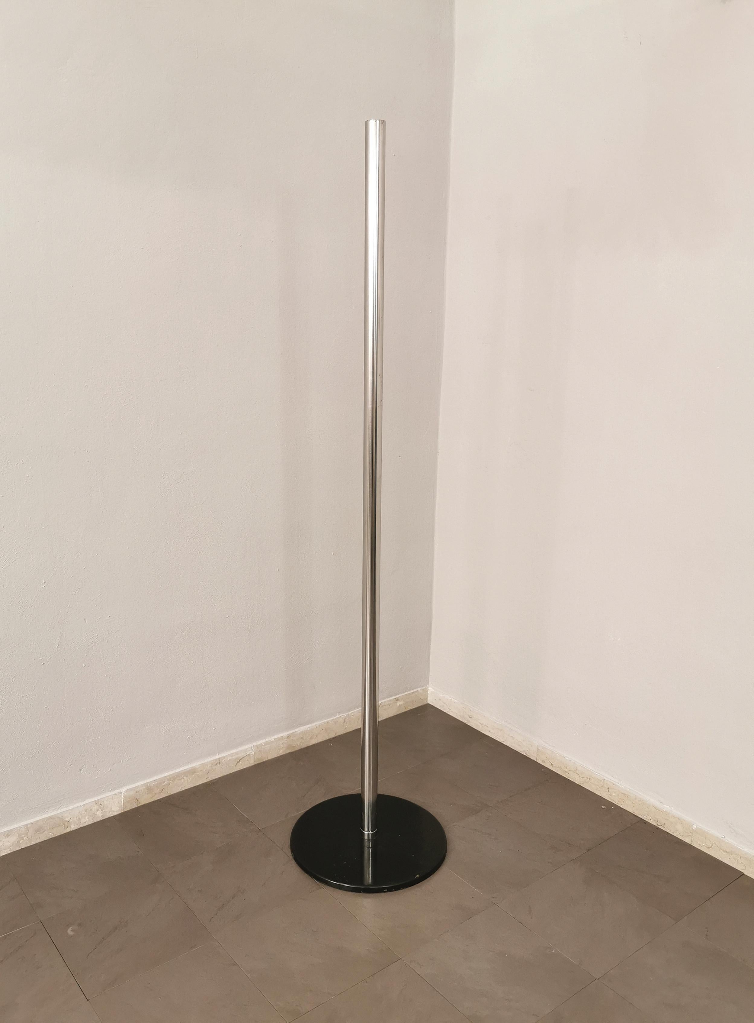 Floor Lamp Extendable by Luci Aluminum Metal Chrome Brass Midcentury Italy 1960s 6