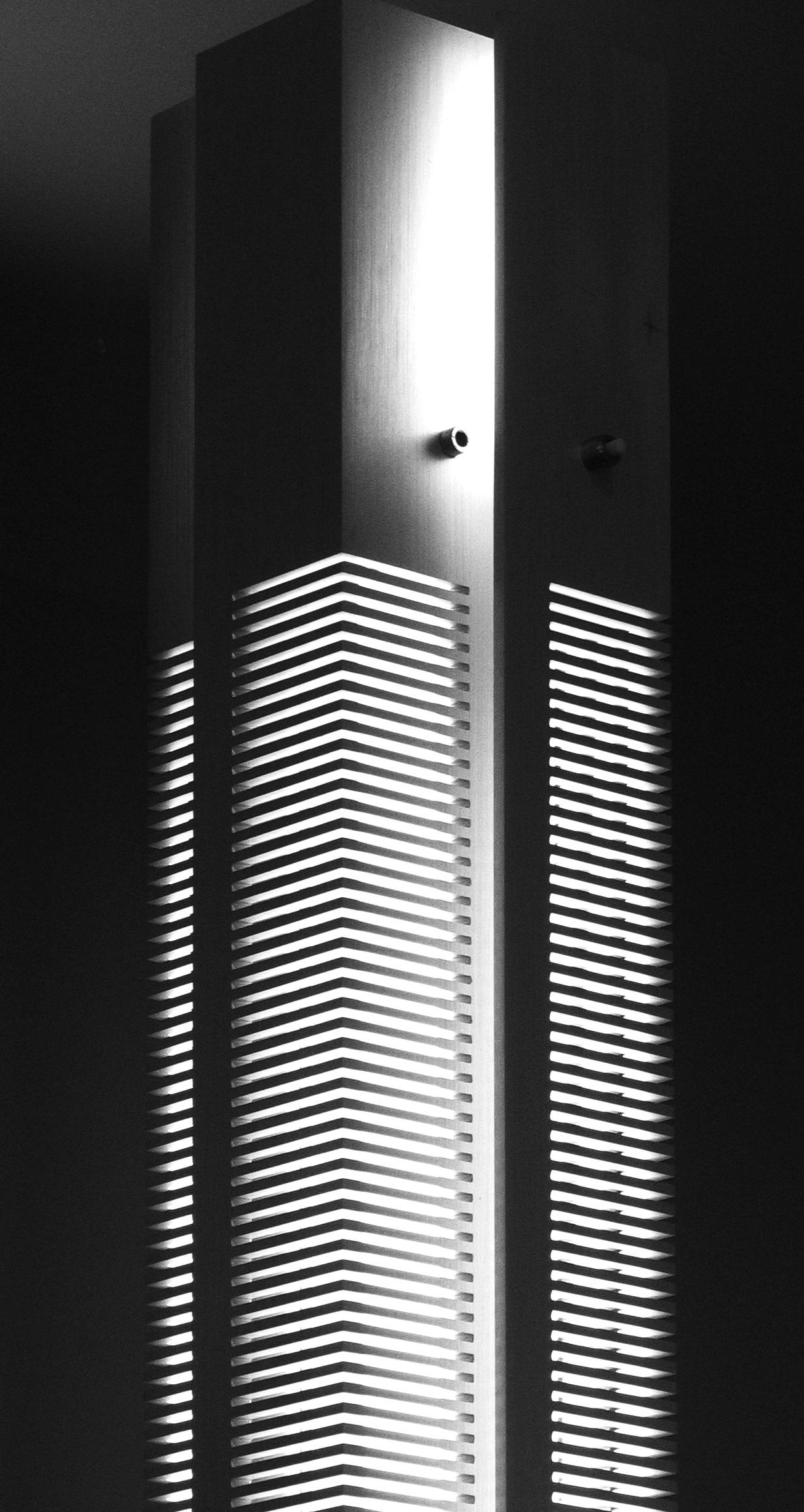 Mid-Century Modern Serge Mouille - Extra Large Signal Floor Lamp in Black en vente