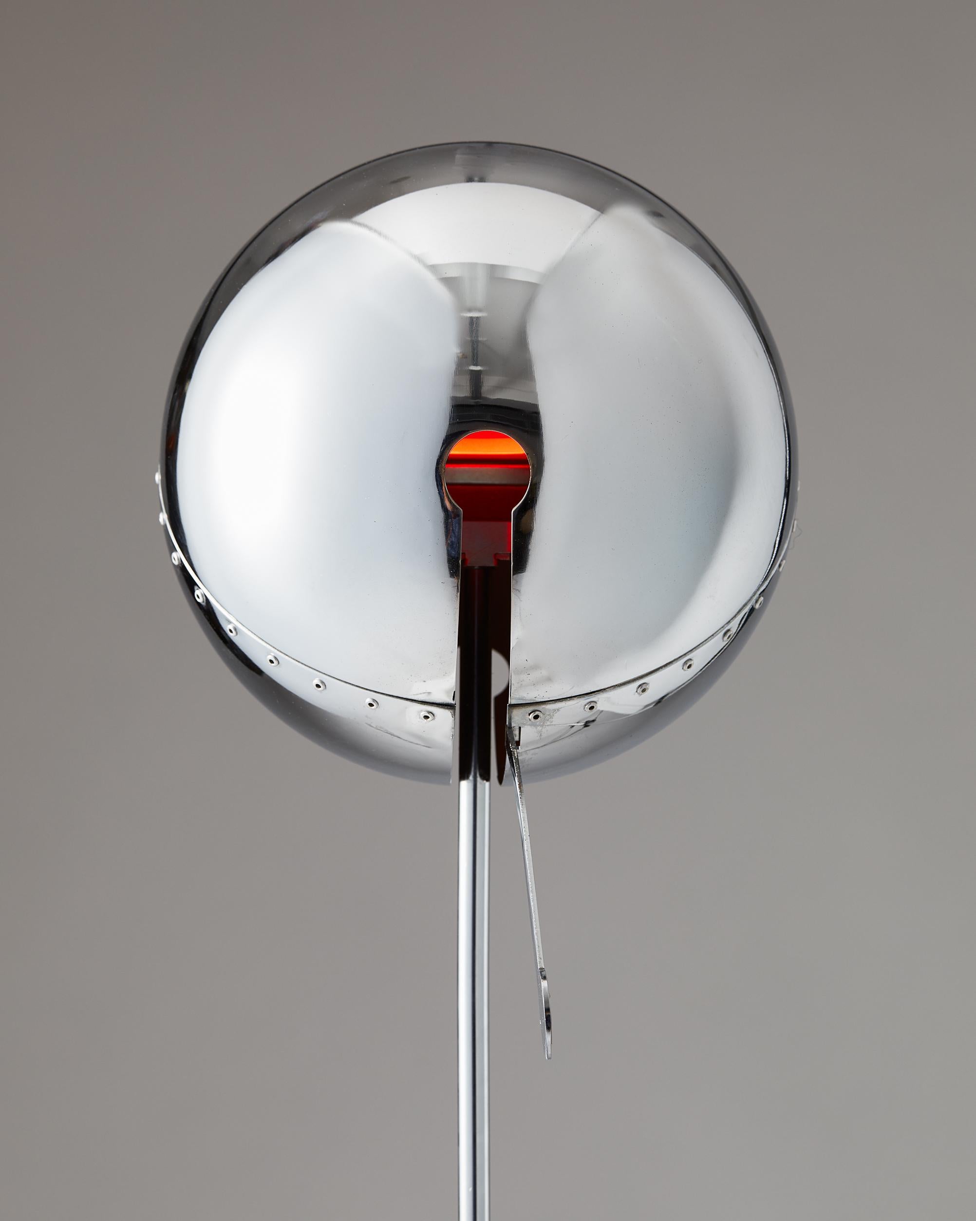 Stehlampe, Feuerkugel, entworfen von Carlo Forcolini, 1980er Jahre (Italienisch) im Angebot