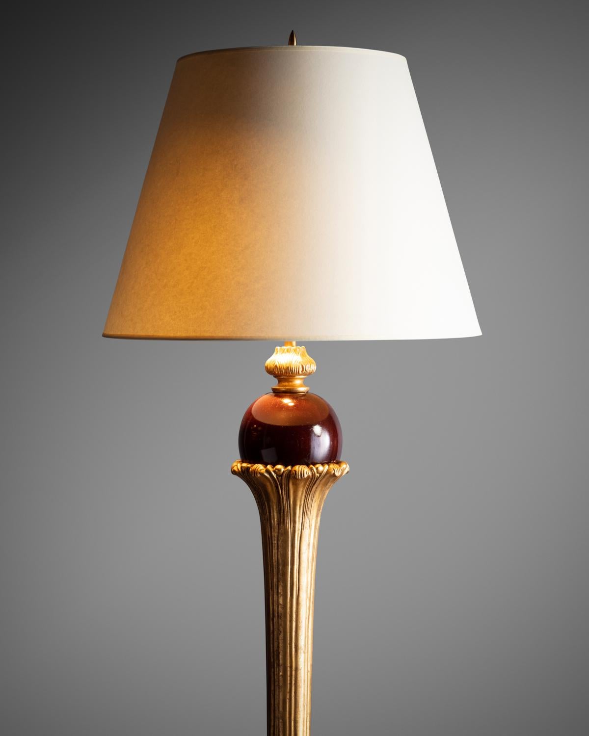 Carved Floor Lamp