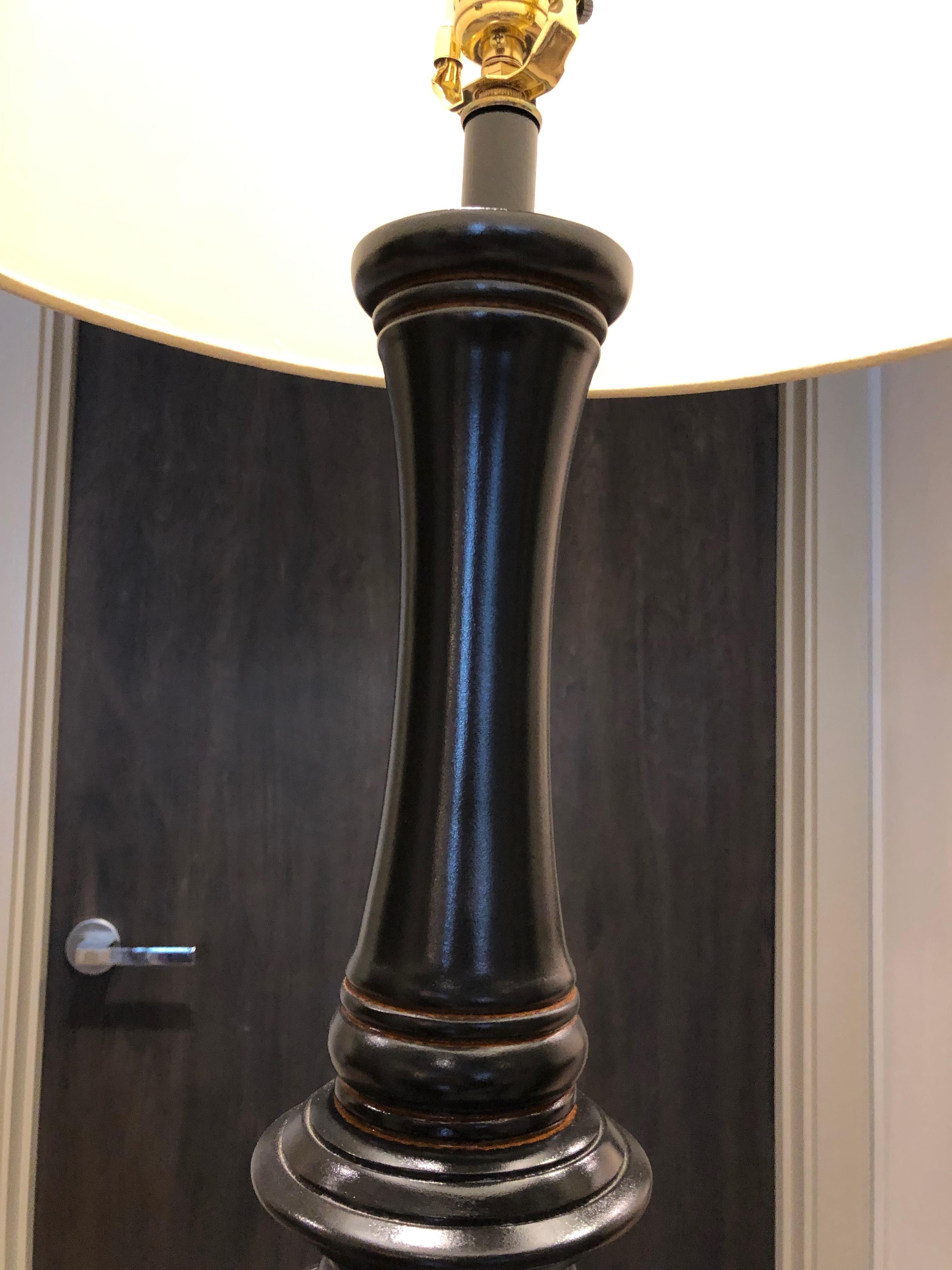 Woodwork Floor Lamp For Sale