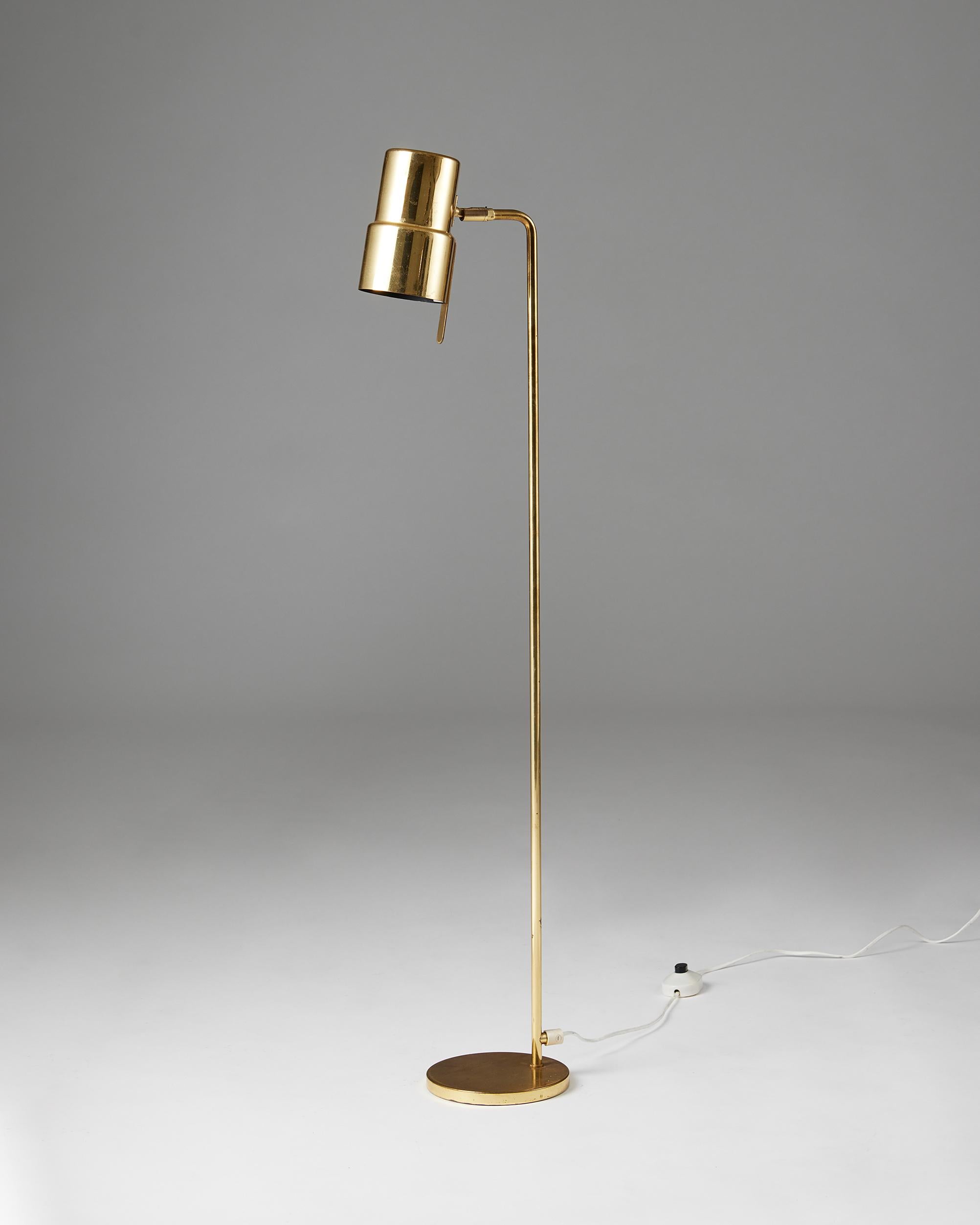 Mid-Century Modern Floor Lamp G-154 Designed by Hans-Agne Jakobsson, Sweden, 1960s