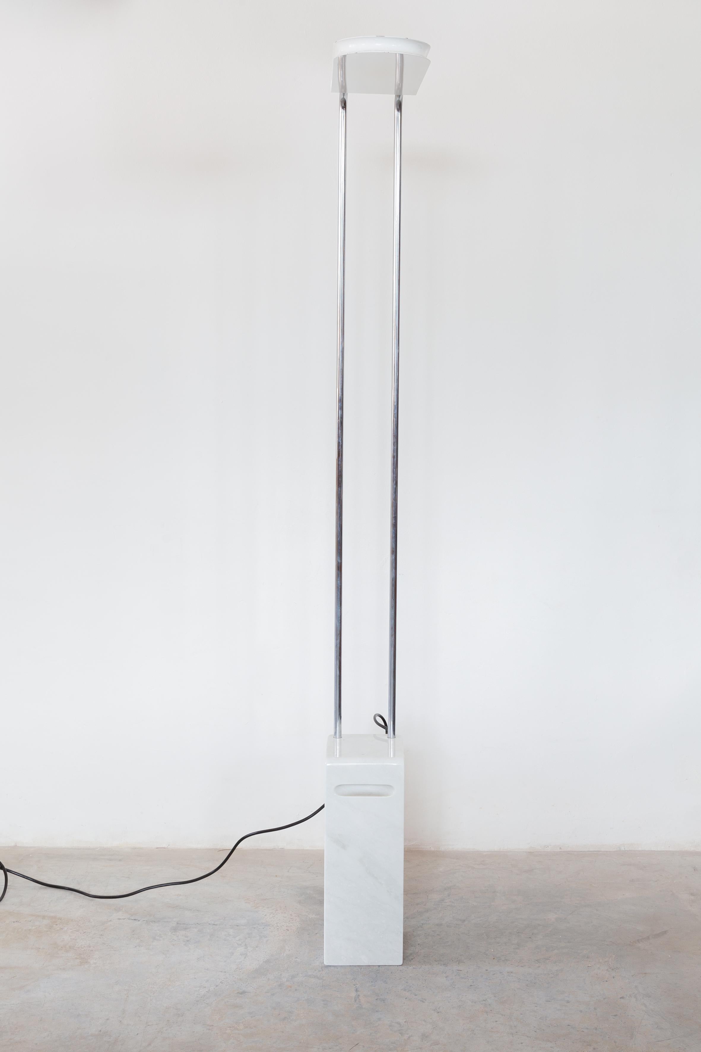 Modern mid-century tall, halogen floor lamp, model 