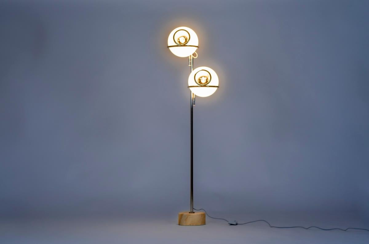Floor lamp Gino Sarfatti style 1970 For Sale 9