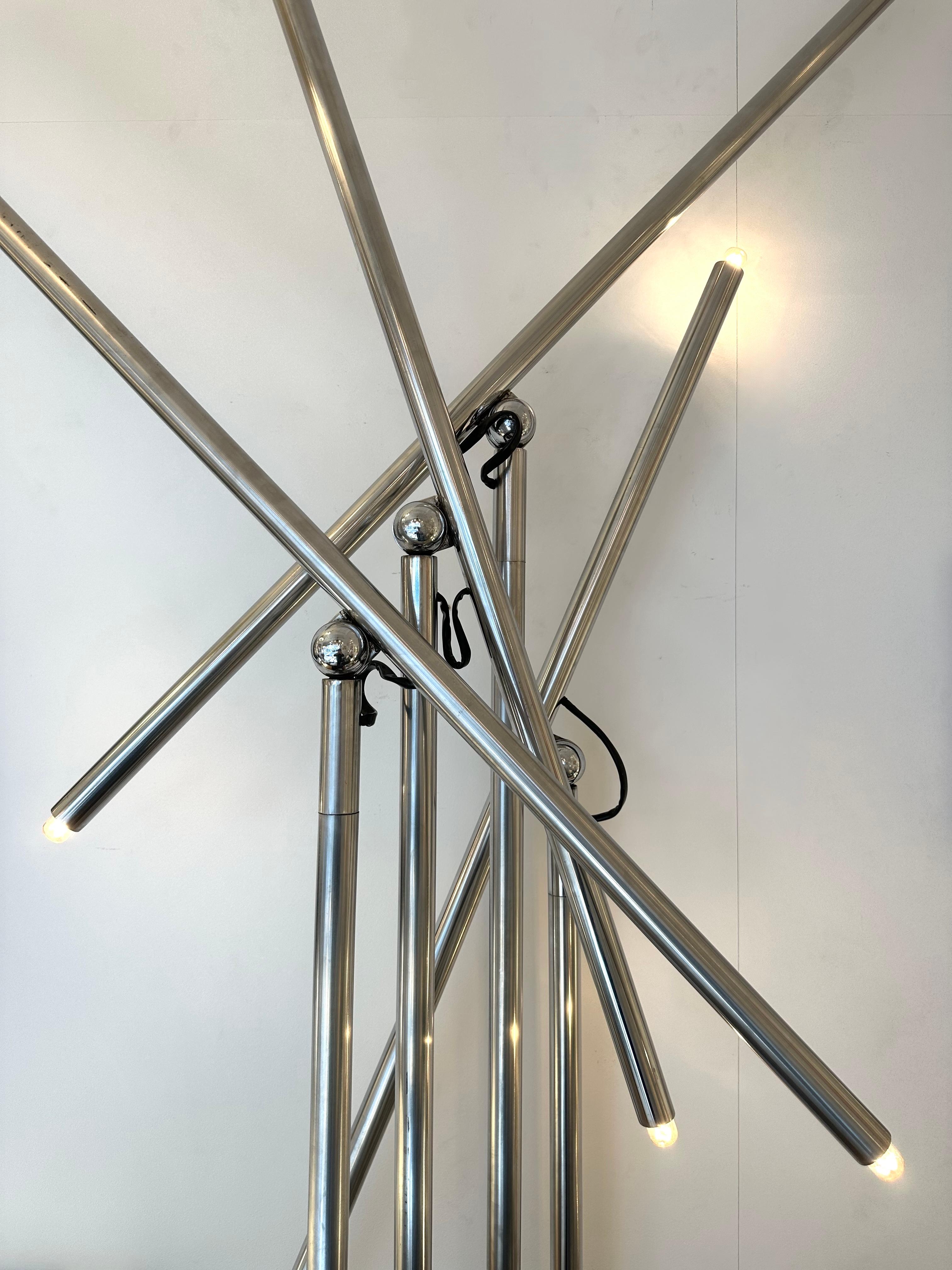 Floor Lamp Giraffa by Sergio Moscheni for Selenova, Italy, 1970s For Sale 3