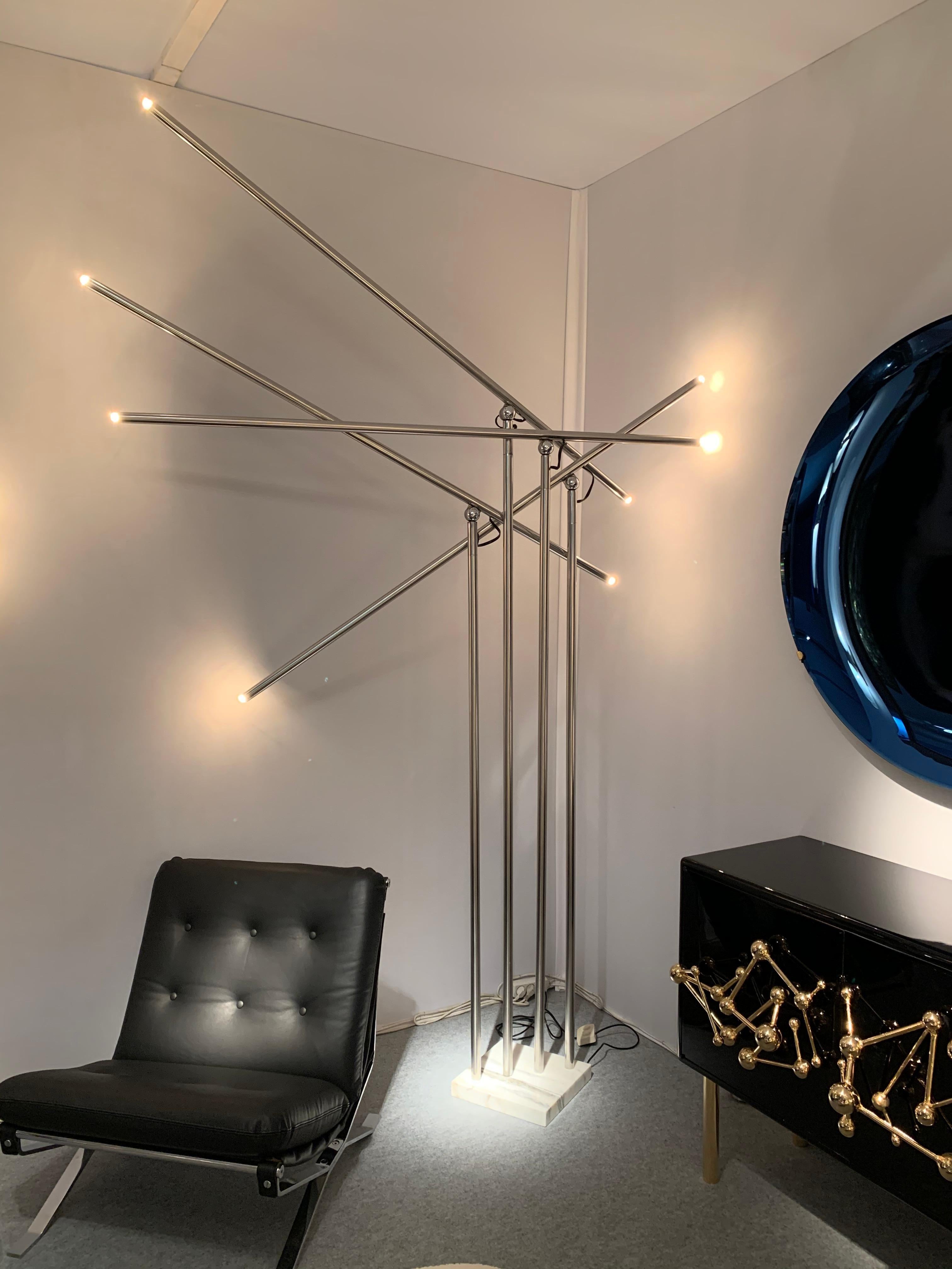 Late 20th Century Floor Lamp Giraffa by Sergio Moscheni for Selenova, Italy, 1970s For Sale