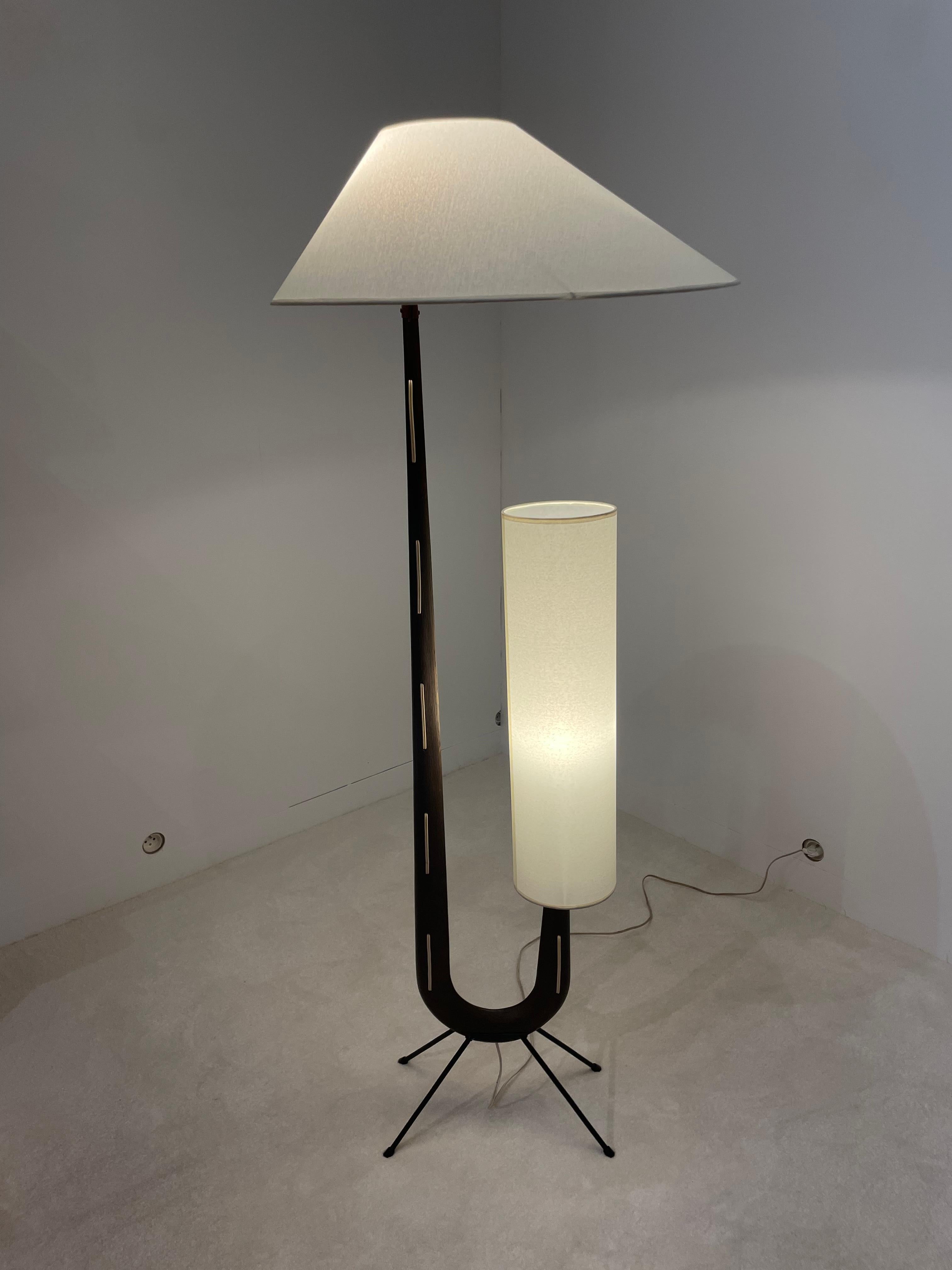 Floor Lamp Giraffe by Jean Rispal, 1960 at 1stDibs | jean rispal floor lamp