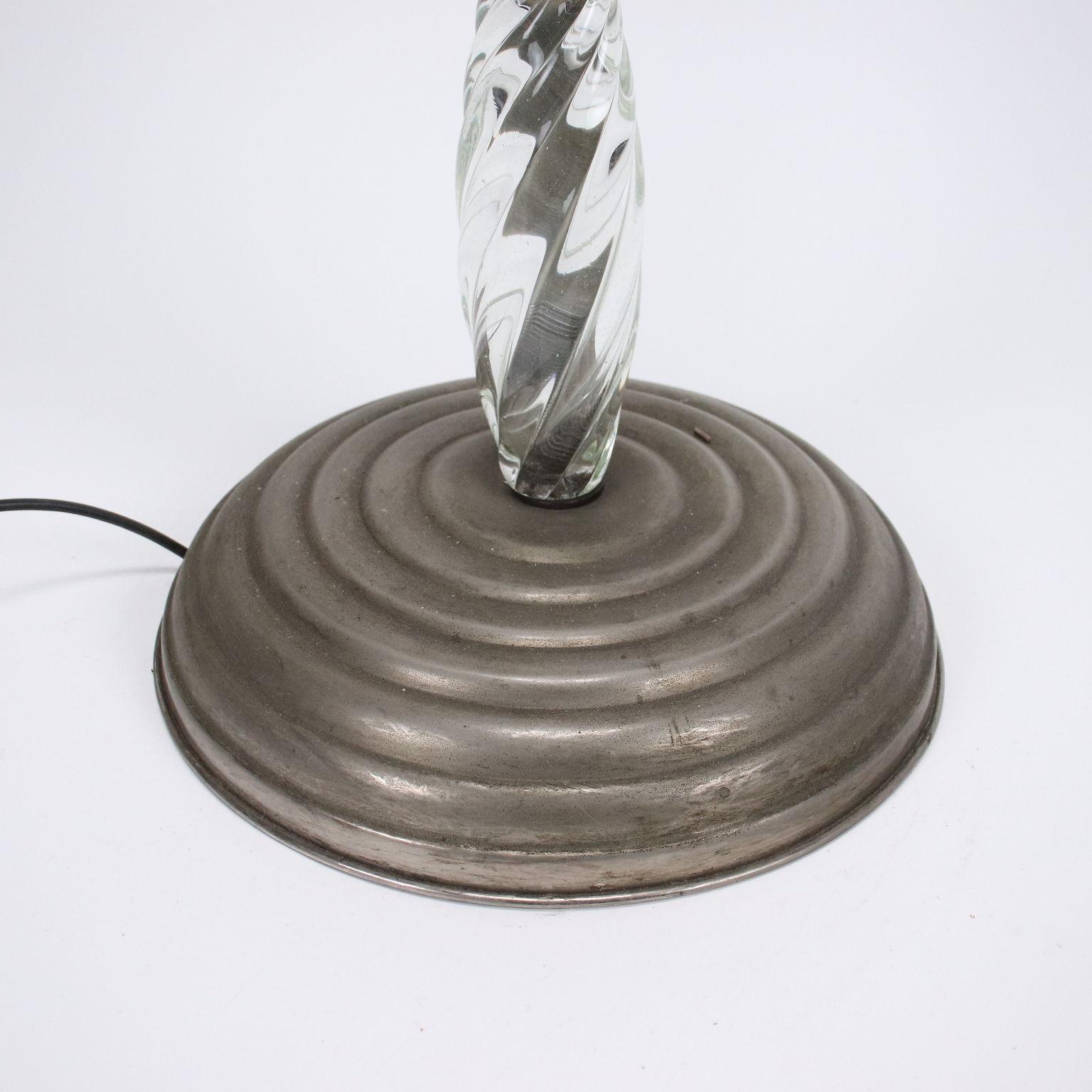 Floor Lamp Glass Italy 1940s-1950s For Sale 2