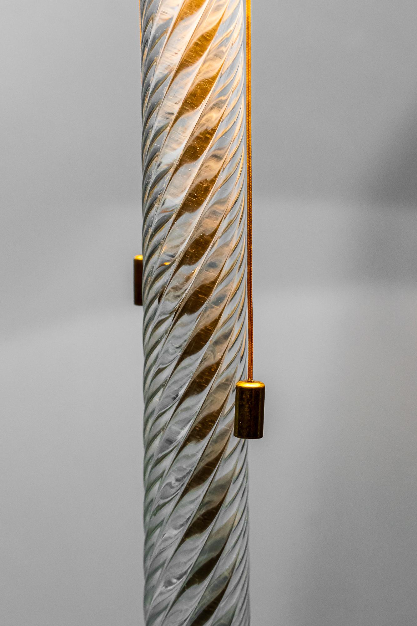 Floor Lamp 'Glasschaft' 'Engl. 'Glass Rod', No. 2134 by J.T. Kalmar, 1960s For Sale 7