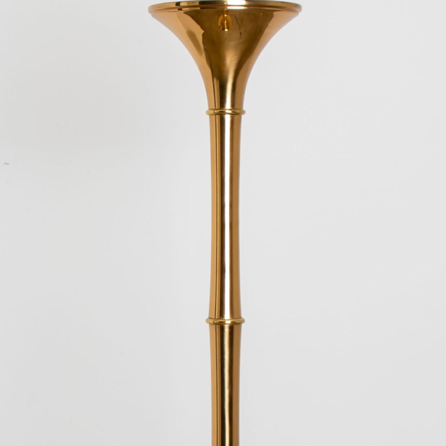 Allemand Lampadaire doré conçu par Ingo Maurer, Europe, Allemagne, 1968 en vente