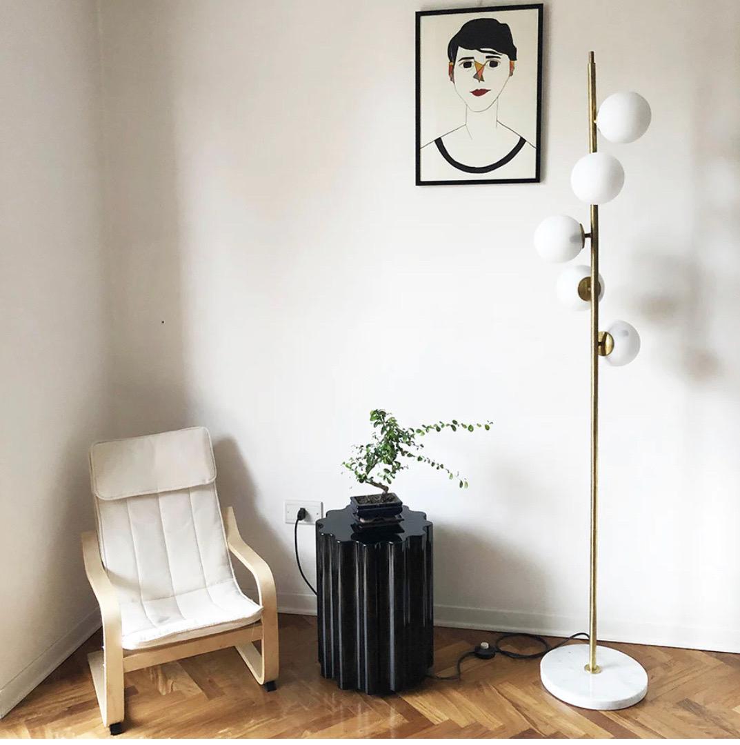 Floor Lamp Gold Style Stilnovo, Design In Good Condition For Sale In Foggia, FG