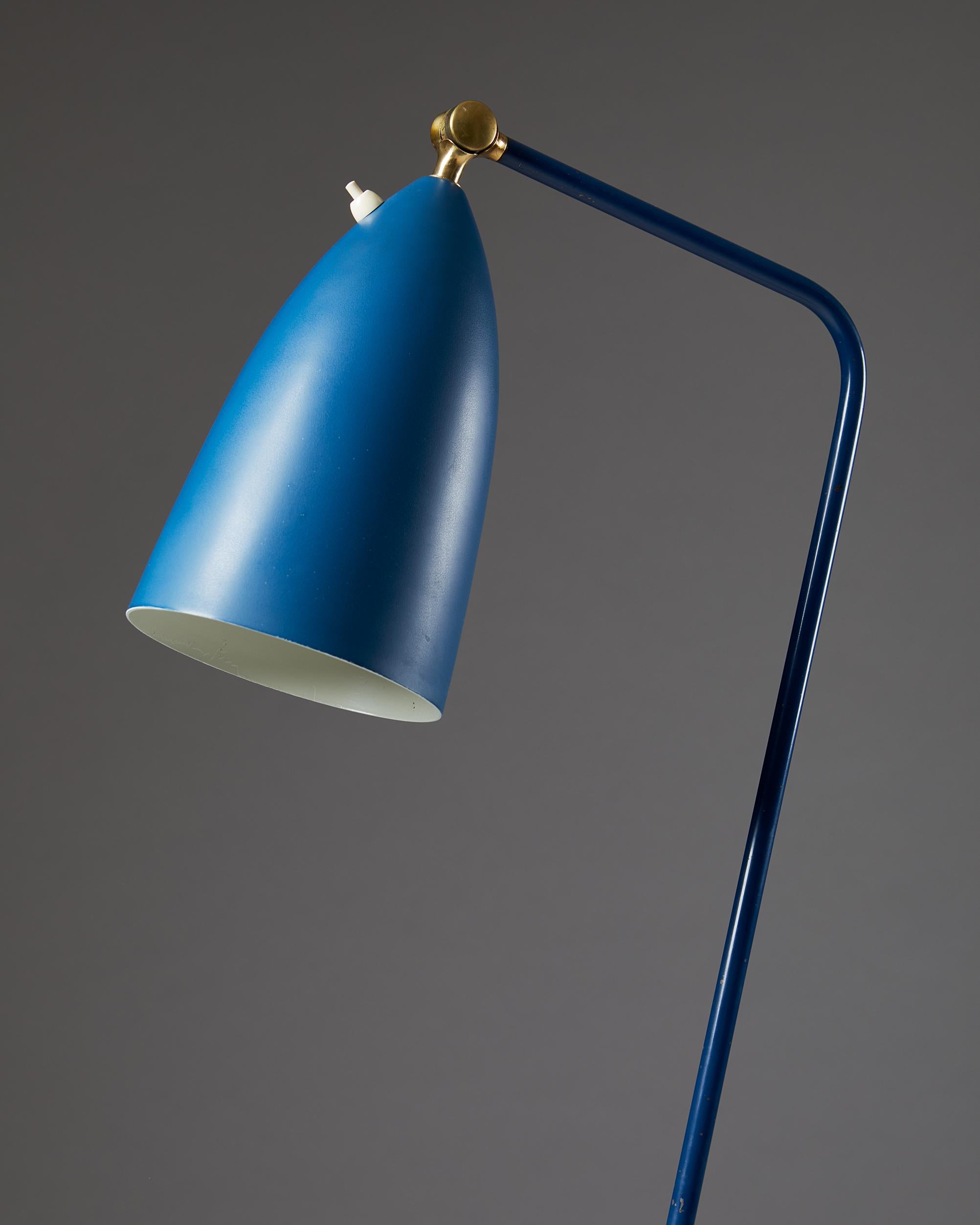 Swedish Floor Lamp 'Grasshopper' Model G-33 Designed by Greta Magnusson Grossman