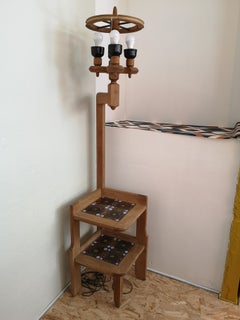 Lampadaire Guillerme et Chambron 1960 Céramique Danikowski