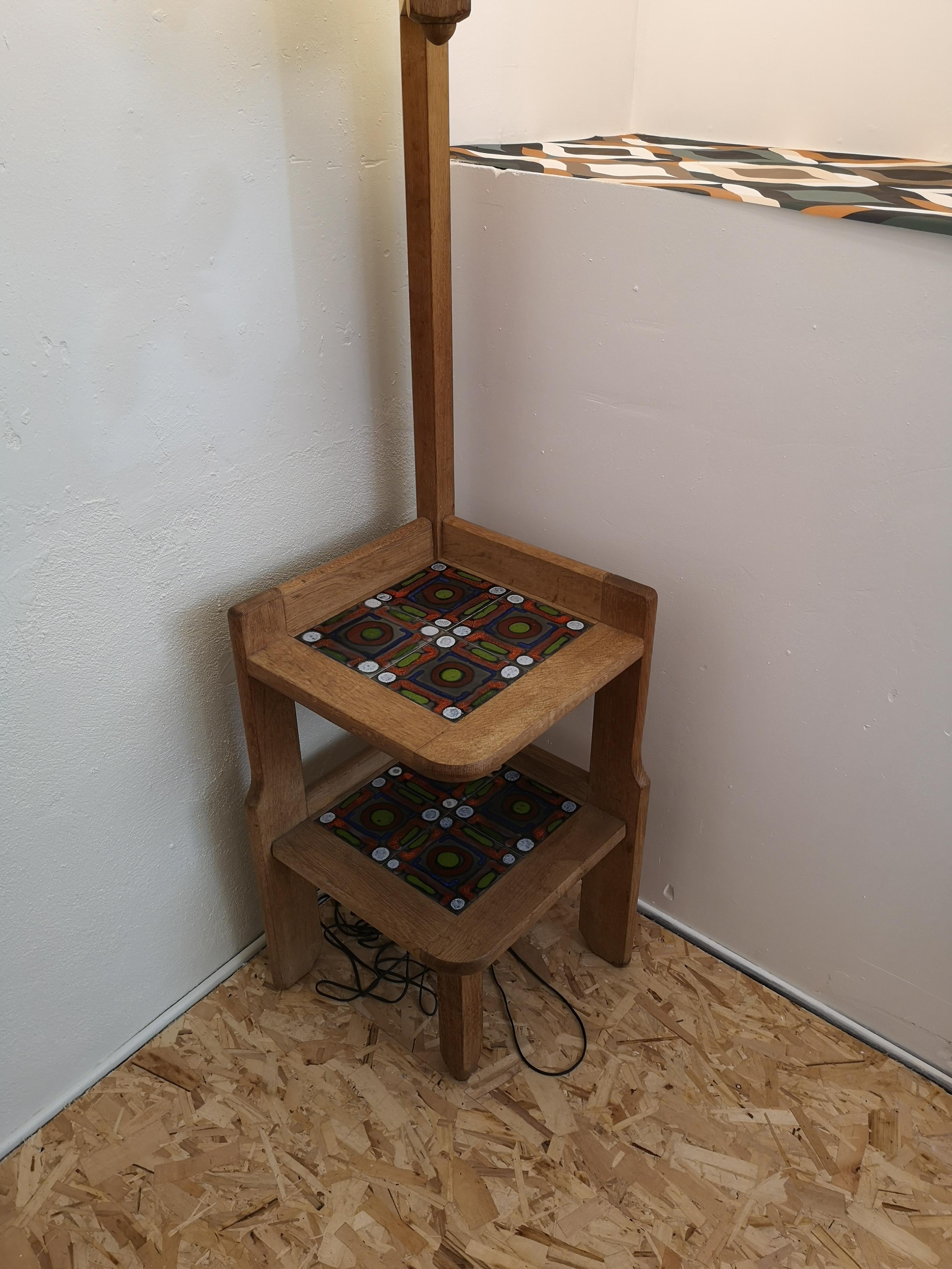 Floor Lamp Guillerme and Chambron 1960 Ceramic Danikowski In Good Condition In TARBES, FR