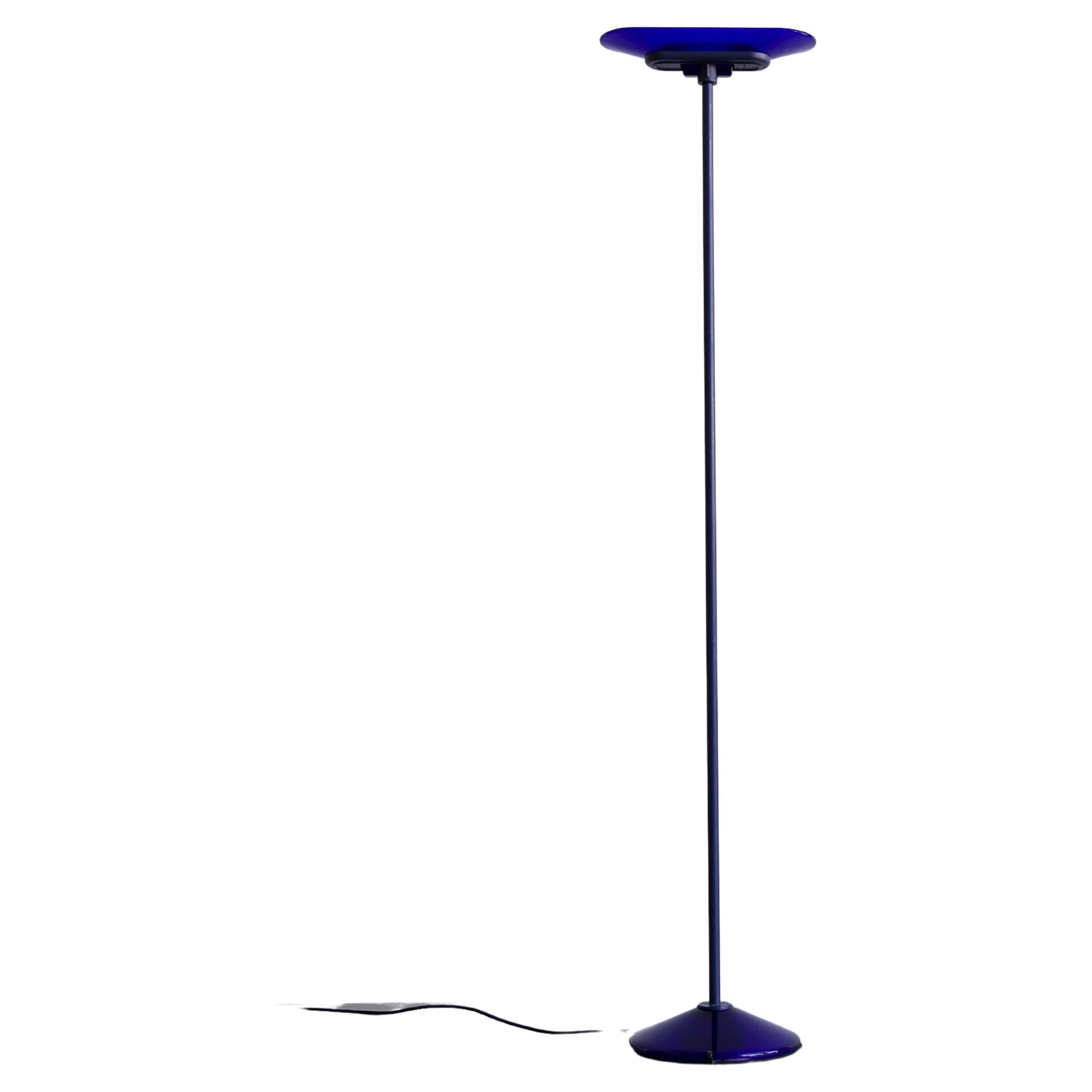 Floor Lamp in Blue Murano Glass & Metal by Santiago Miranda & Gianluigi Arnaldi
