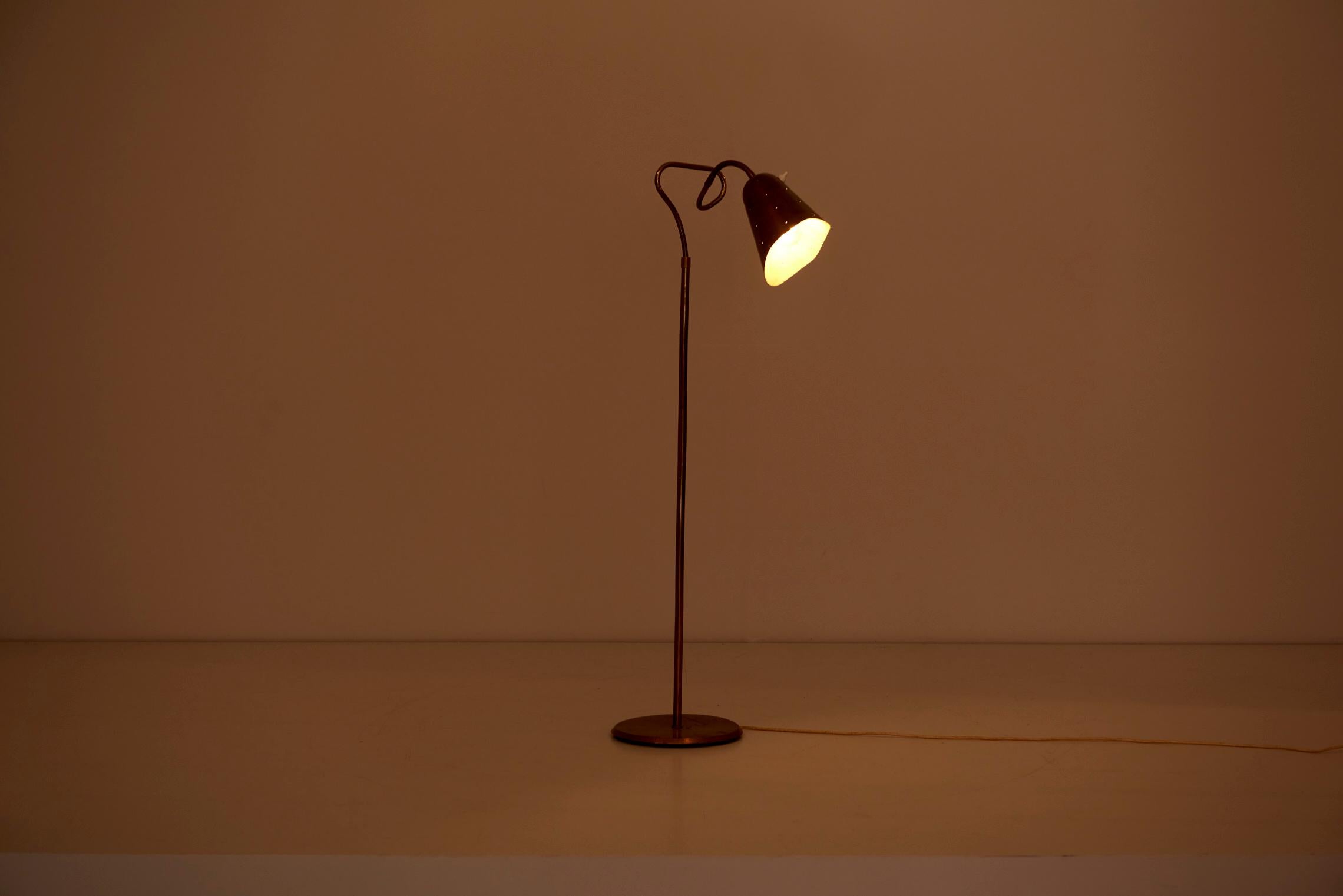 Floor Lamp in Brass, 1940s 1