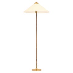 Stehlampe aus Messing und Rohr von Paavo Tynell, 1950er Jahre