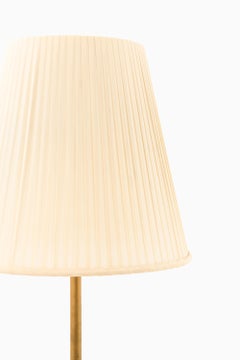 Floor Lamp in Brass and Glass by Bergboms, 1950s