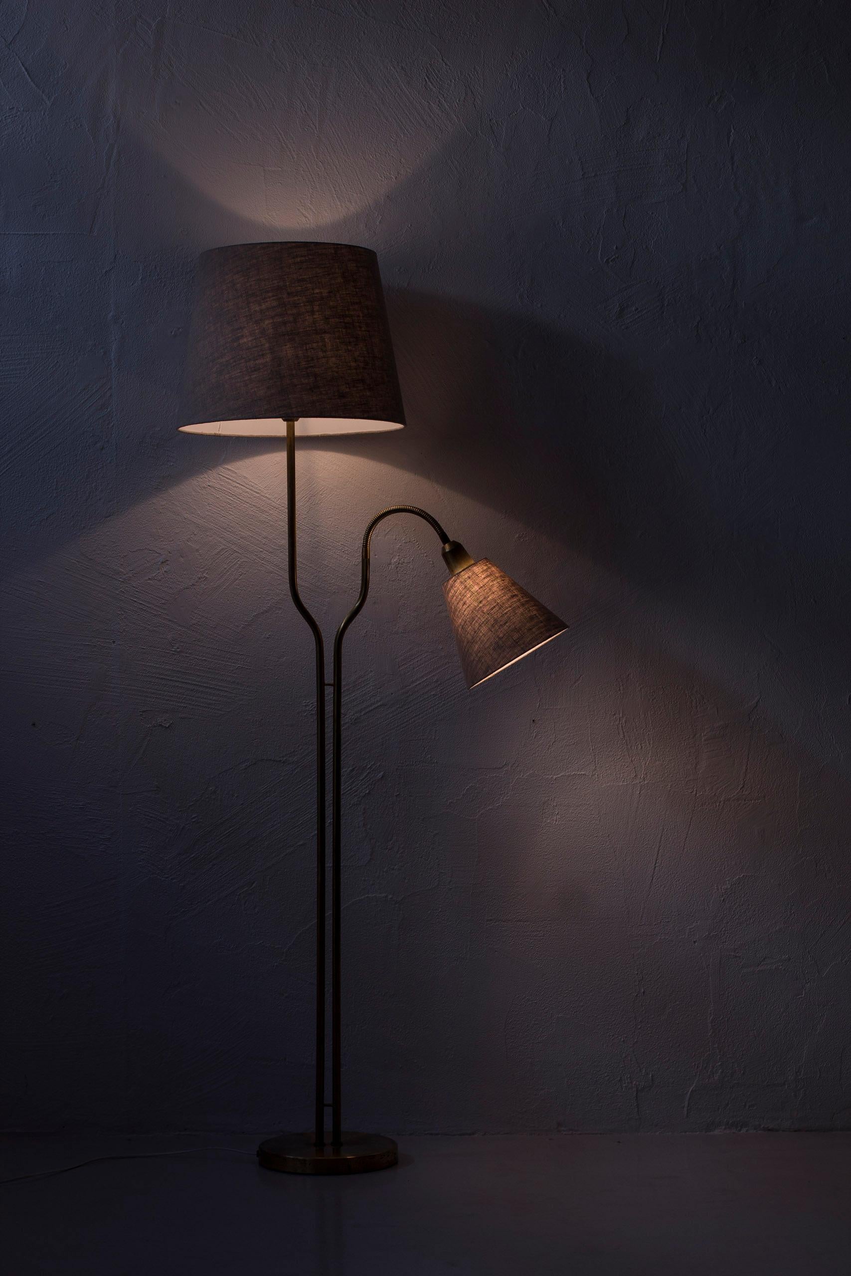 Floor Lamp in Brass by ASEA, Swedish Modern, 1950s 9