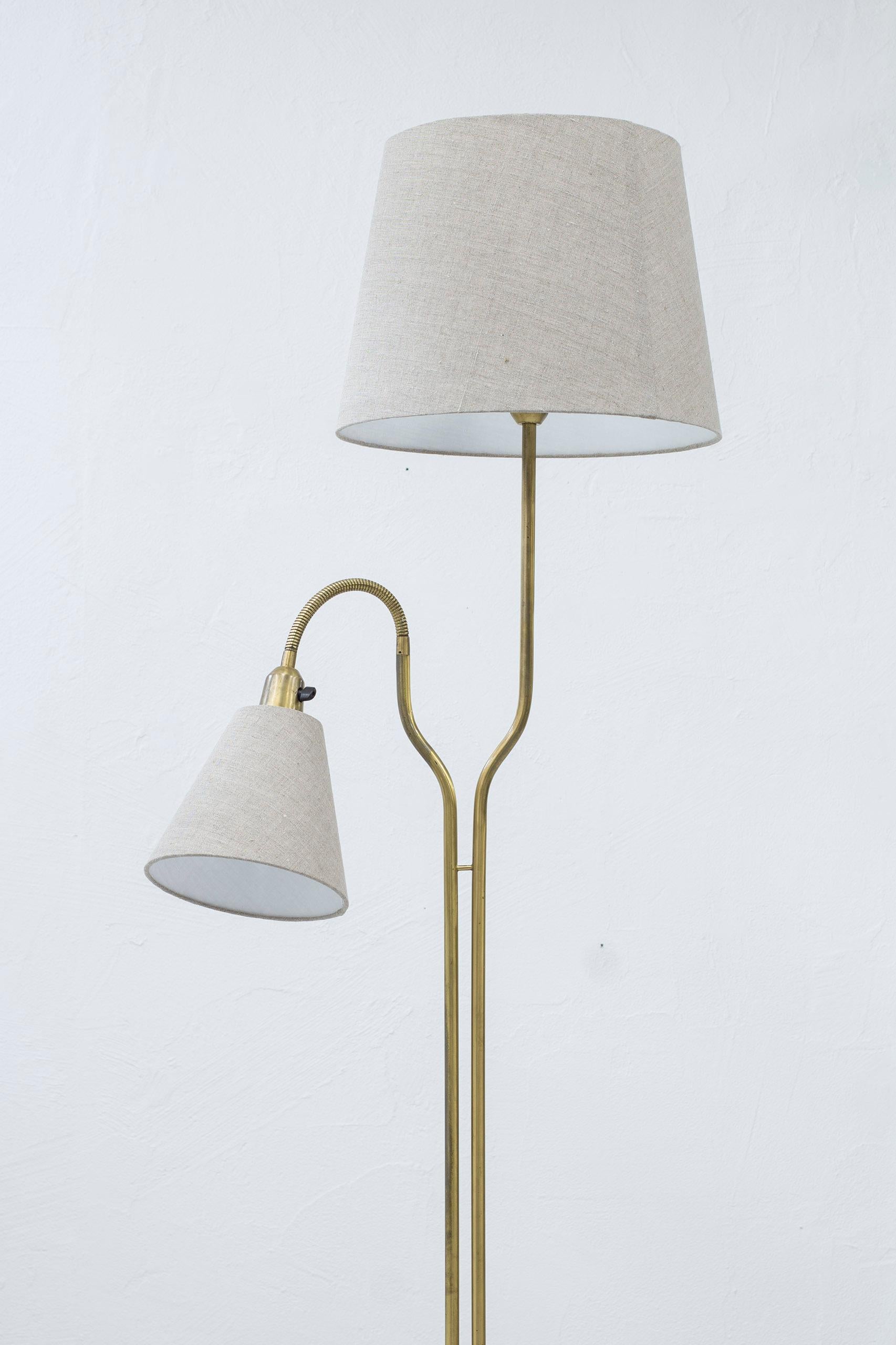 Floor Lamp in Brass by ASEA, Swedish Modern, 1950s 2