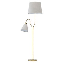 Floor Lamp in Brass by ASEA, Swedish Modern, 1950s