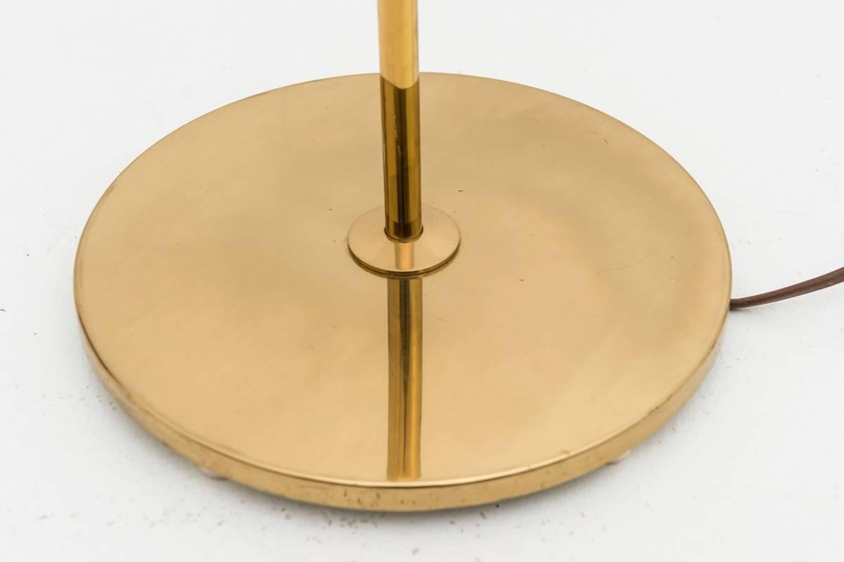 Swedish Floor Lamp in Brass by Eje Ahlgren for Bergboms