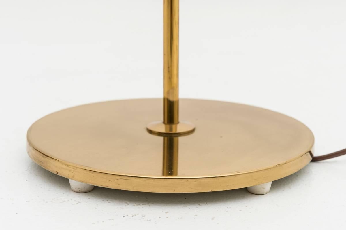 Floor Lamp in Brass by Eje Ahlgren for Bergboms In Good Condition In Karlstad, SE