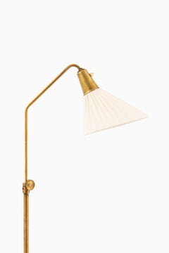 Floor Lamp in Brass by Hans Bergström, 1950s